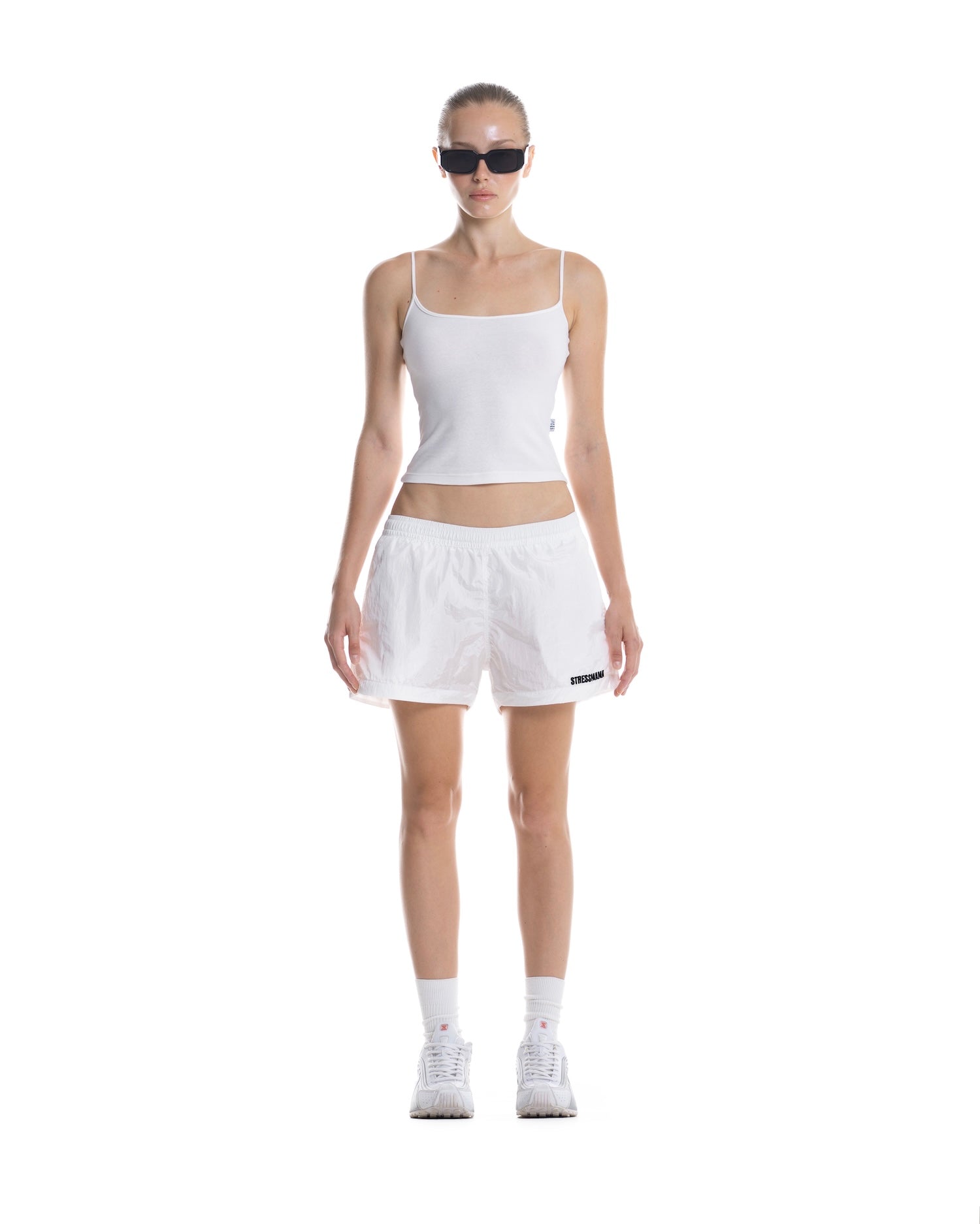 SUMMER26 LOGO SHORTS - WHITE