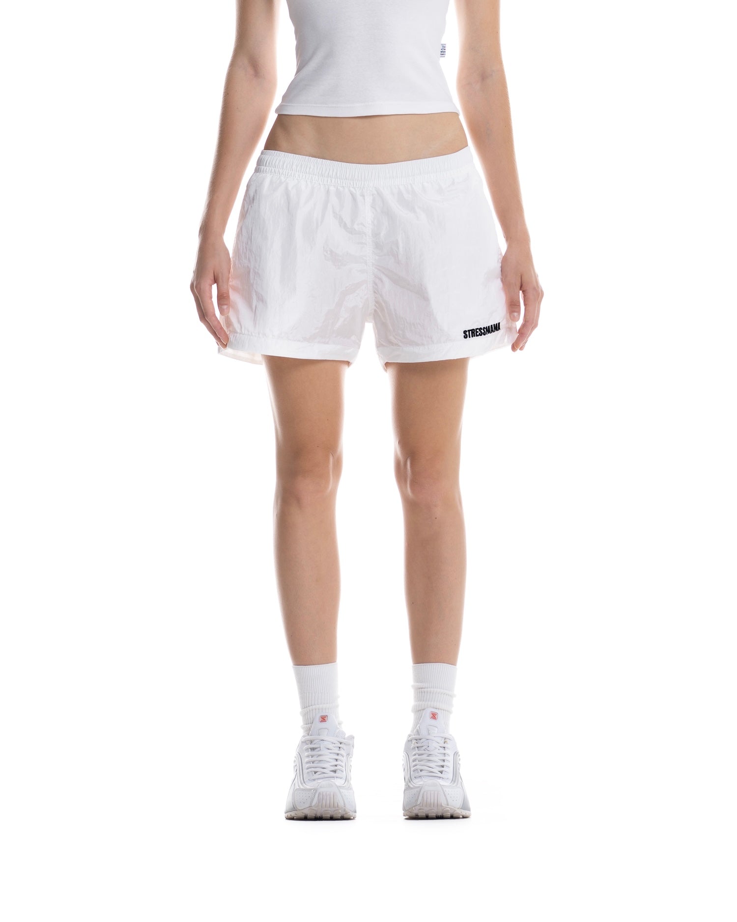 SUMMER26 LOGO SHORTS - WHITE