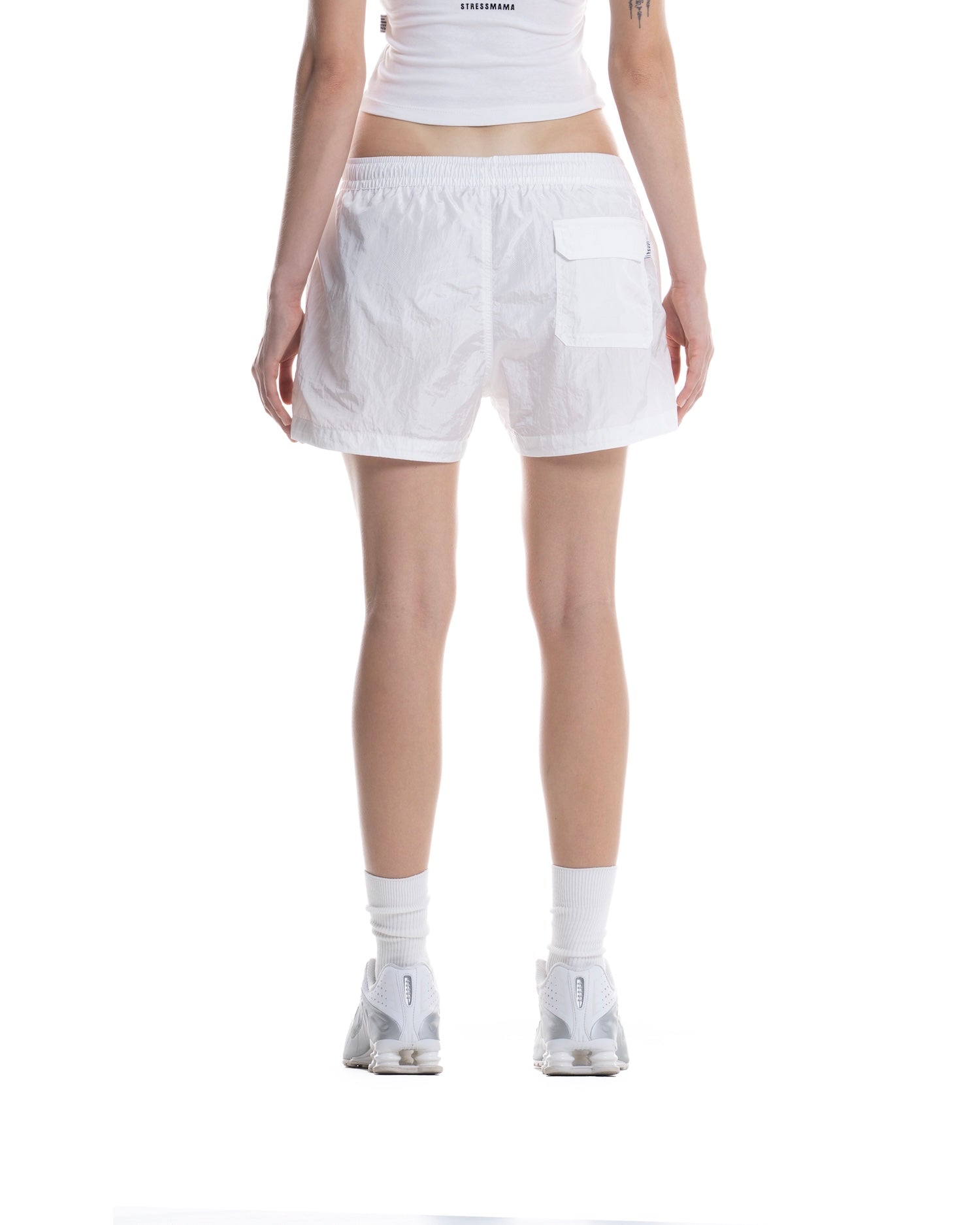 SUMMER26 LOGO SHORTS - WHITE