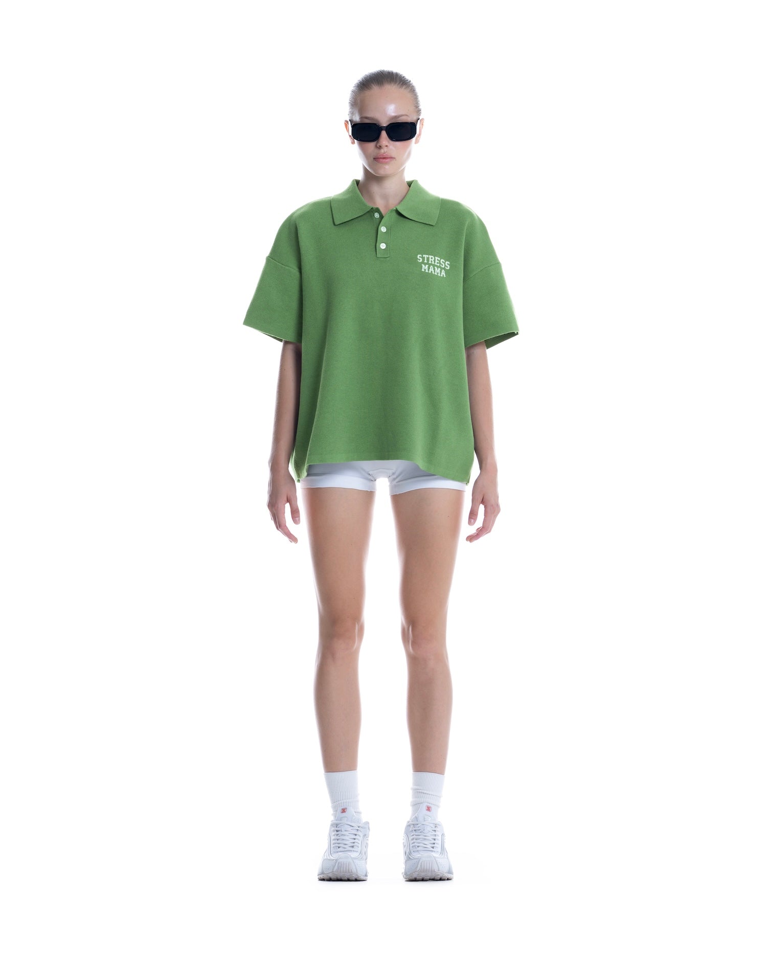 SS26 KNIT POLO - GREEN