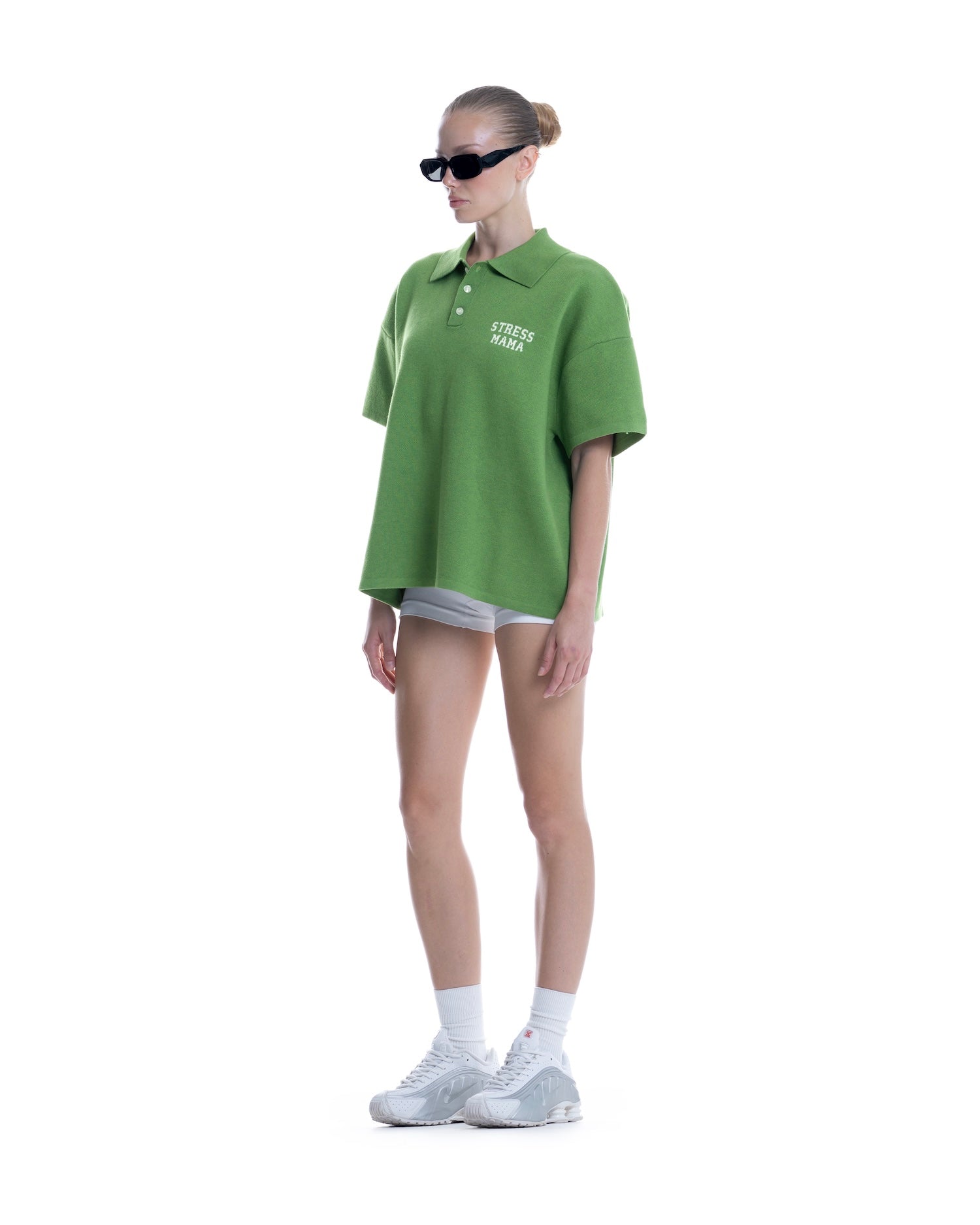 SS26 KNIT POLO - GREEN