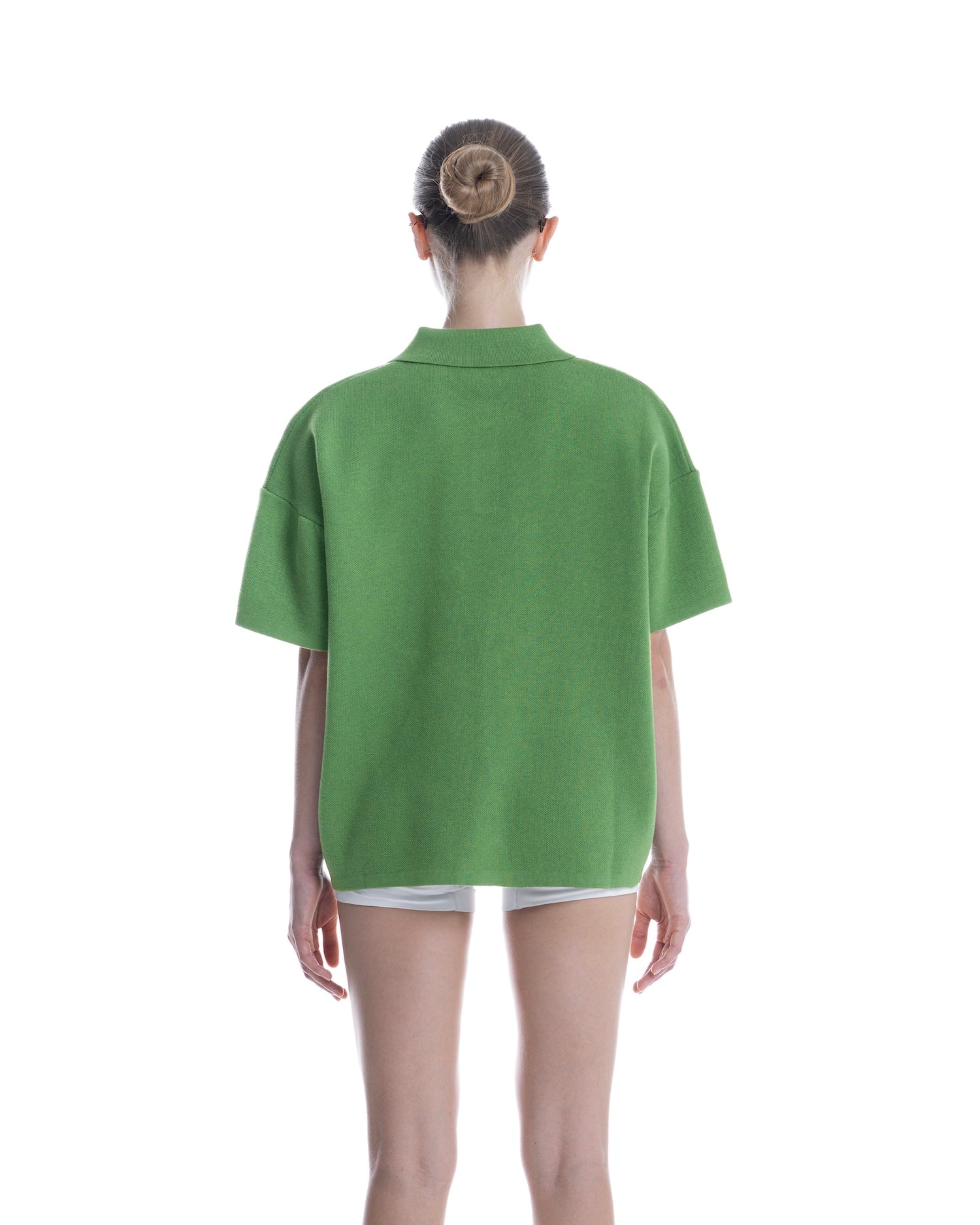 SS26 KNIT POLO - GREEN