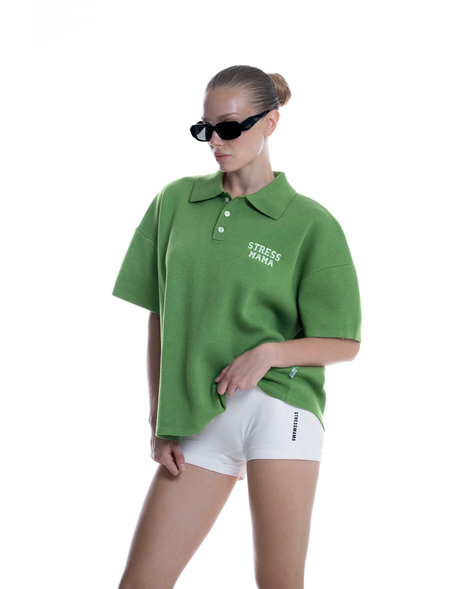 SS26 KNIT POLO - GREEN