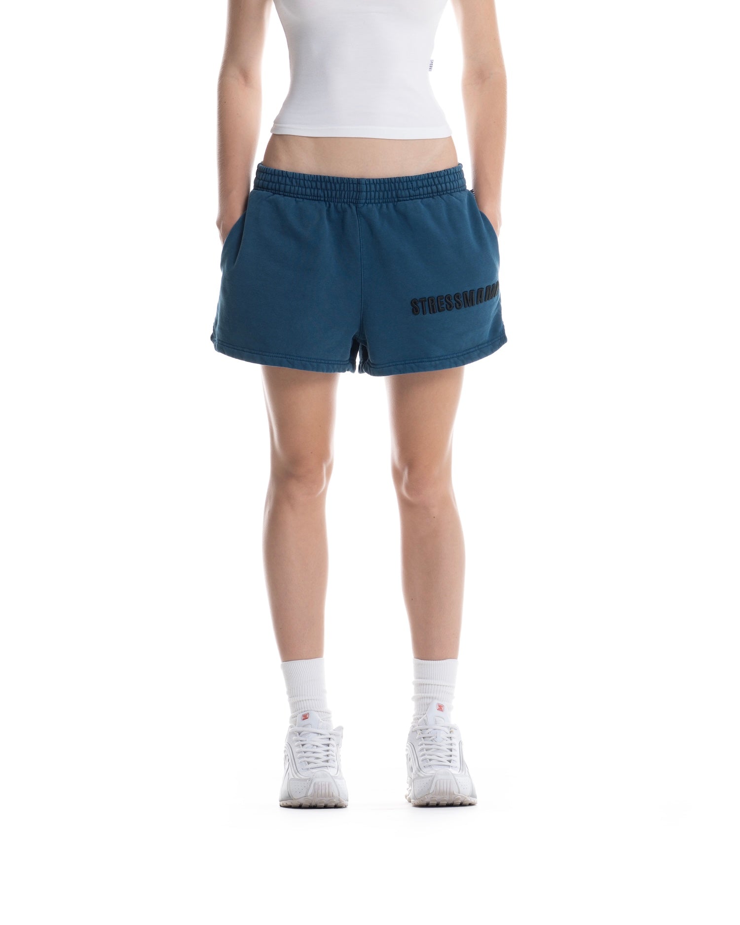 SSMA WASHED SWEAT SHORTS - DARK BLUE