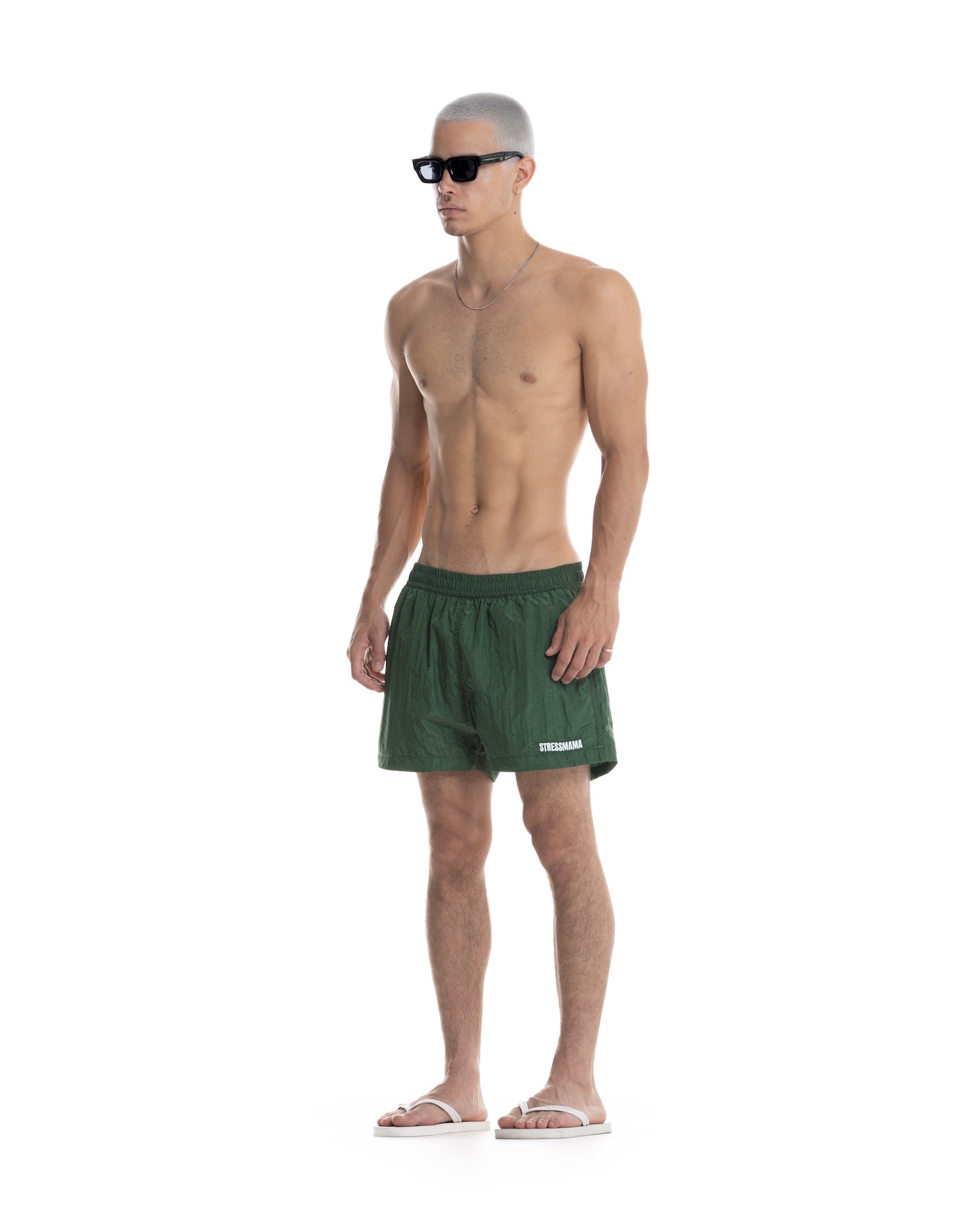 SUMMER26 LOGO SHORTS - GREEN