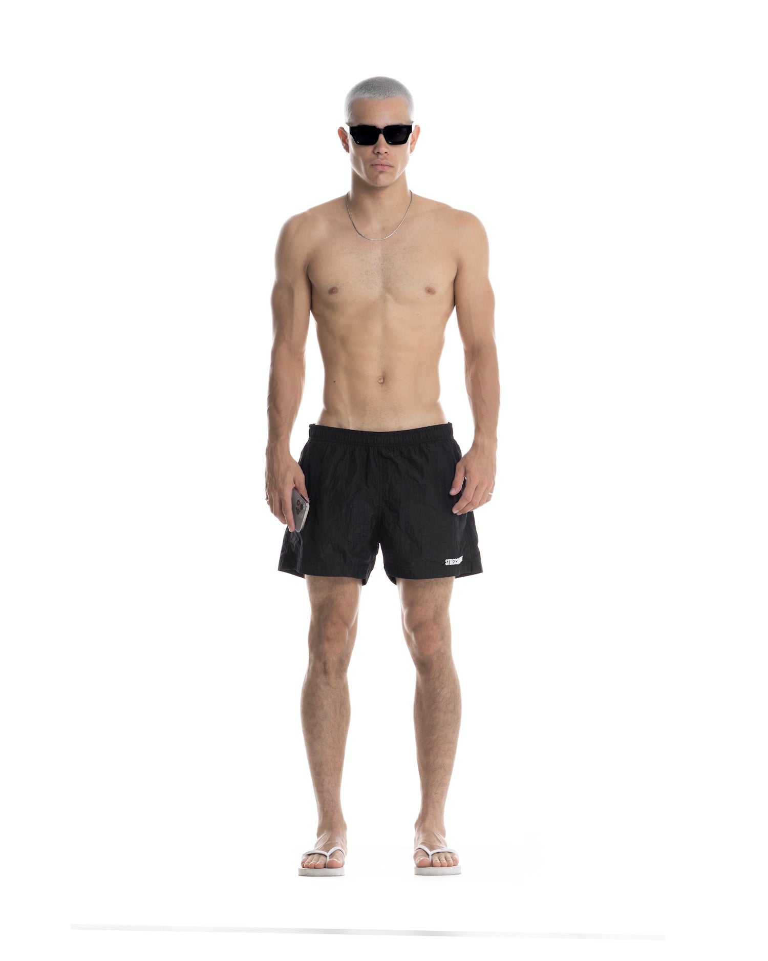 SUMMER26 LOGO SHORTS - BLACK