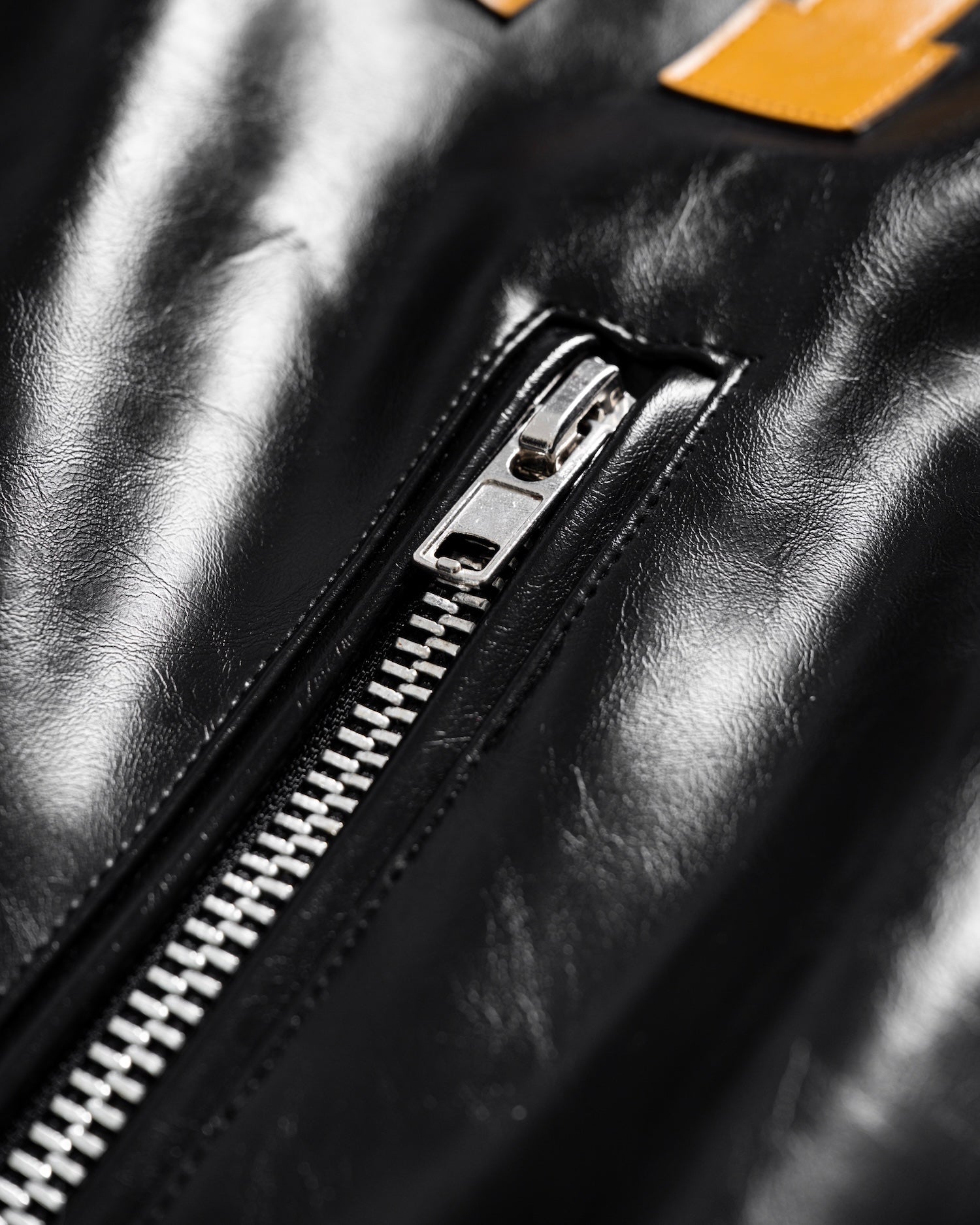 SSMA HOSM LEATHER JACKET - BLACK