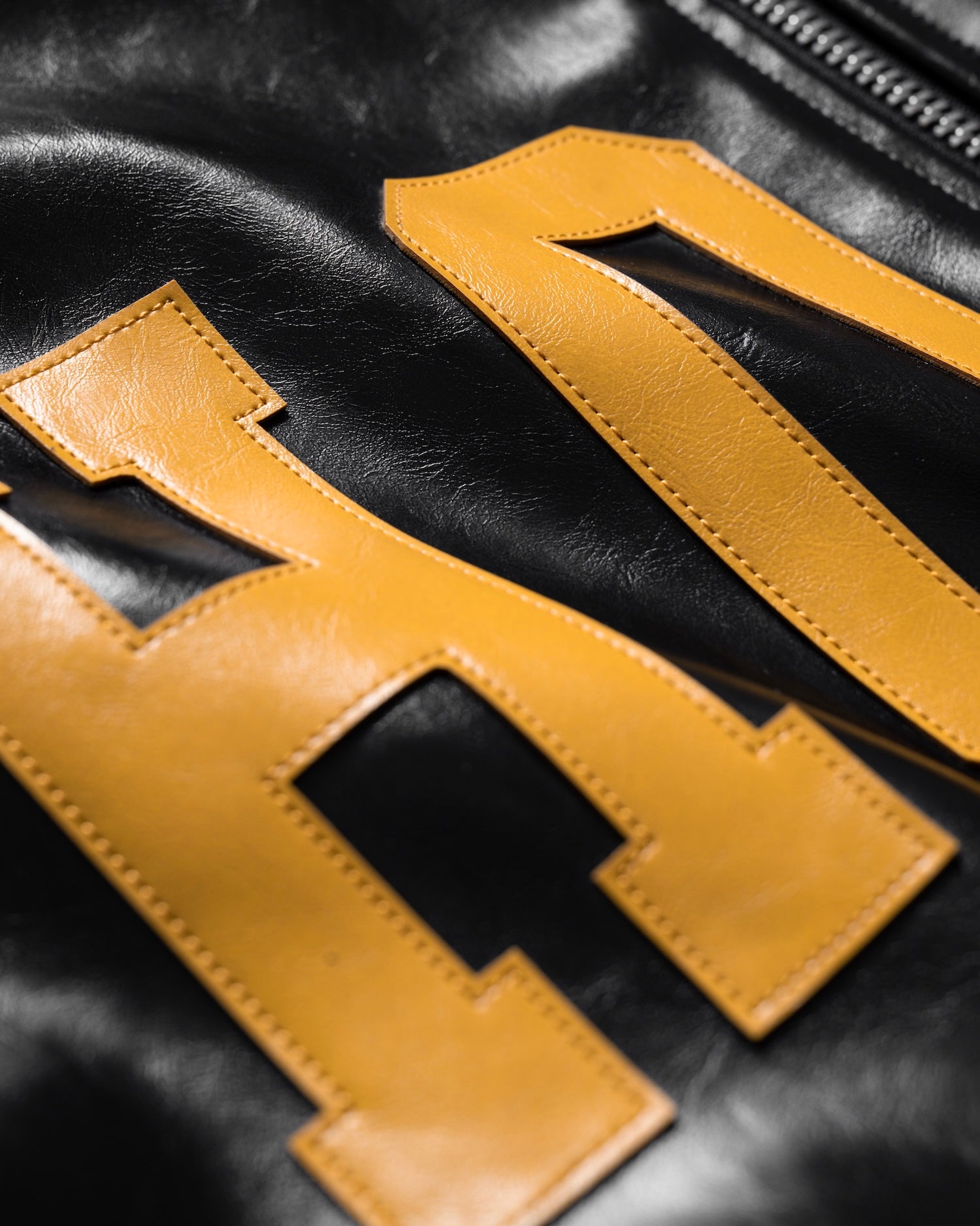 SSMA HOSM LEATHER JACKET - BLACK