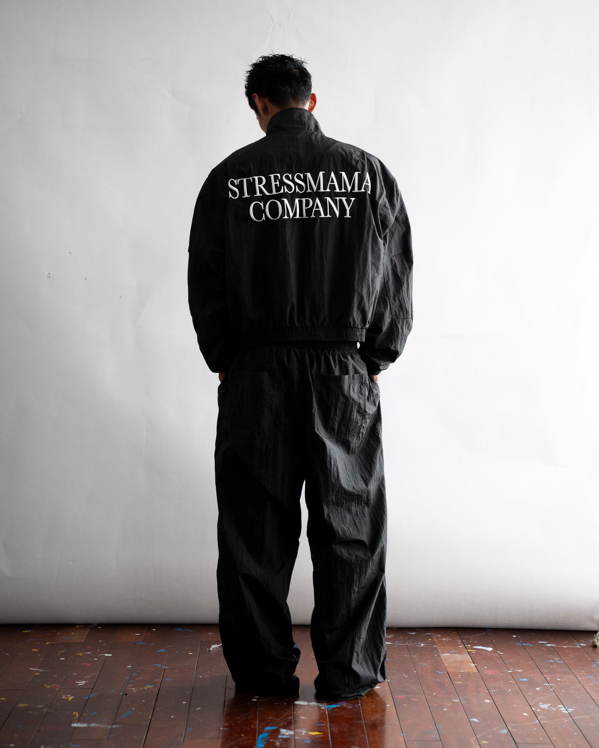 SSMA COMPANY TRACKSUIT PANTS - BLACK