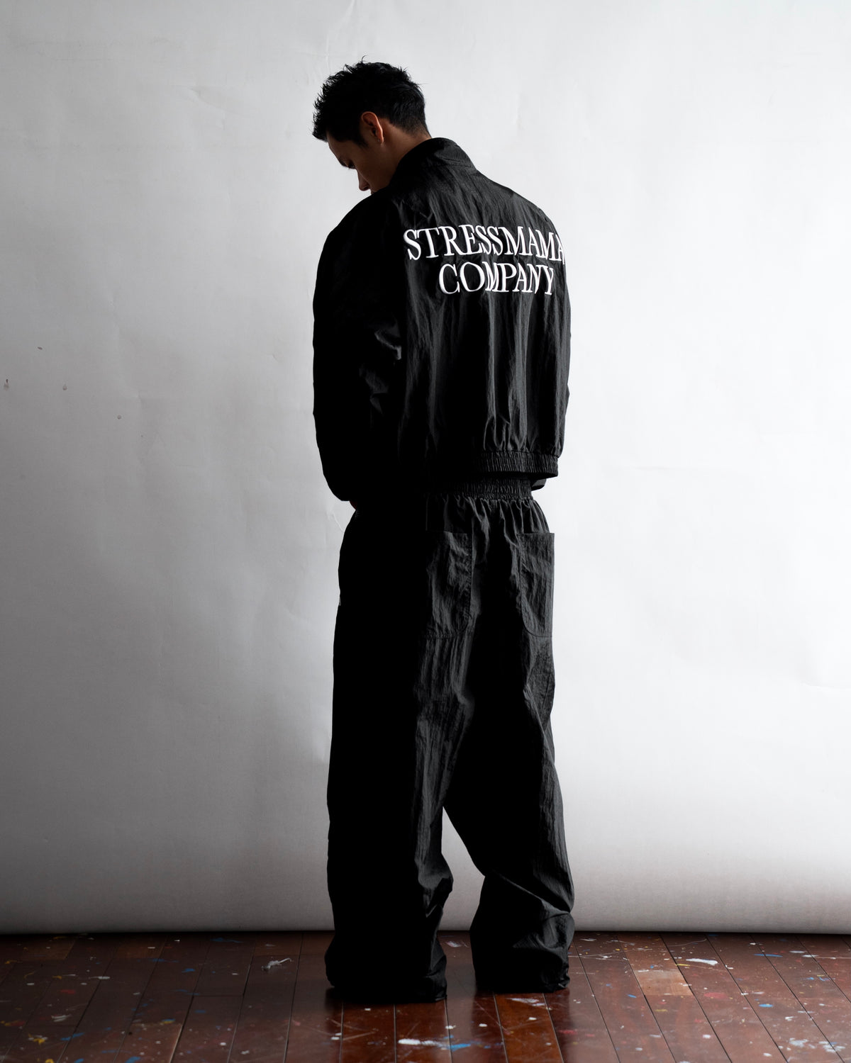 SSMA COMPANY TRACKSUIT PANTS - BLACK