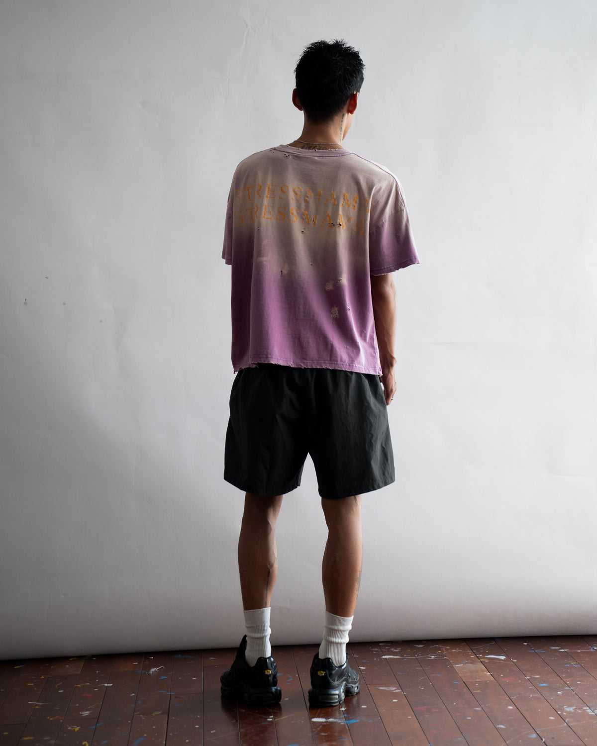 SSMA RUST DISTRESS T-SHIRT - PURPLE