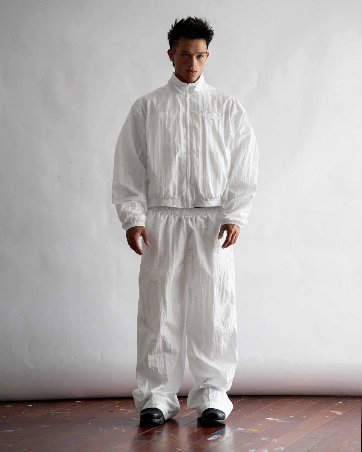 SSMA COMPANY TRACKSUIT PANTS - WHITE