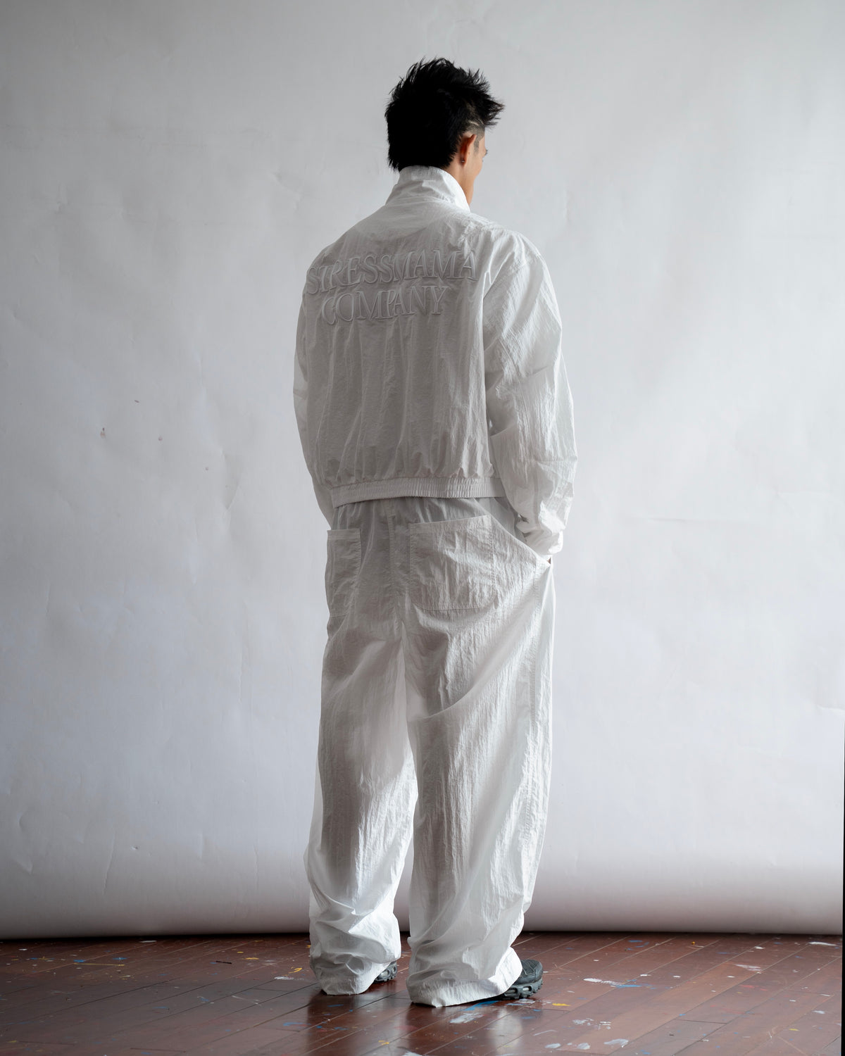 SSMA COMPANY TRACKSUIT PANTS - WHITE