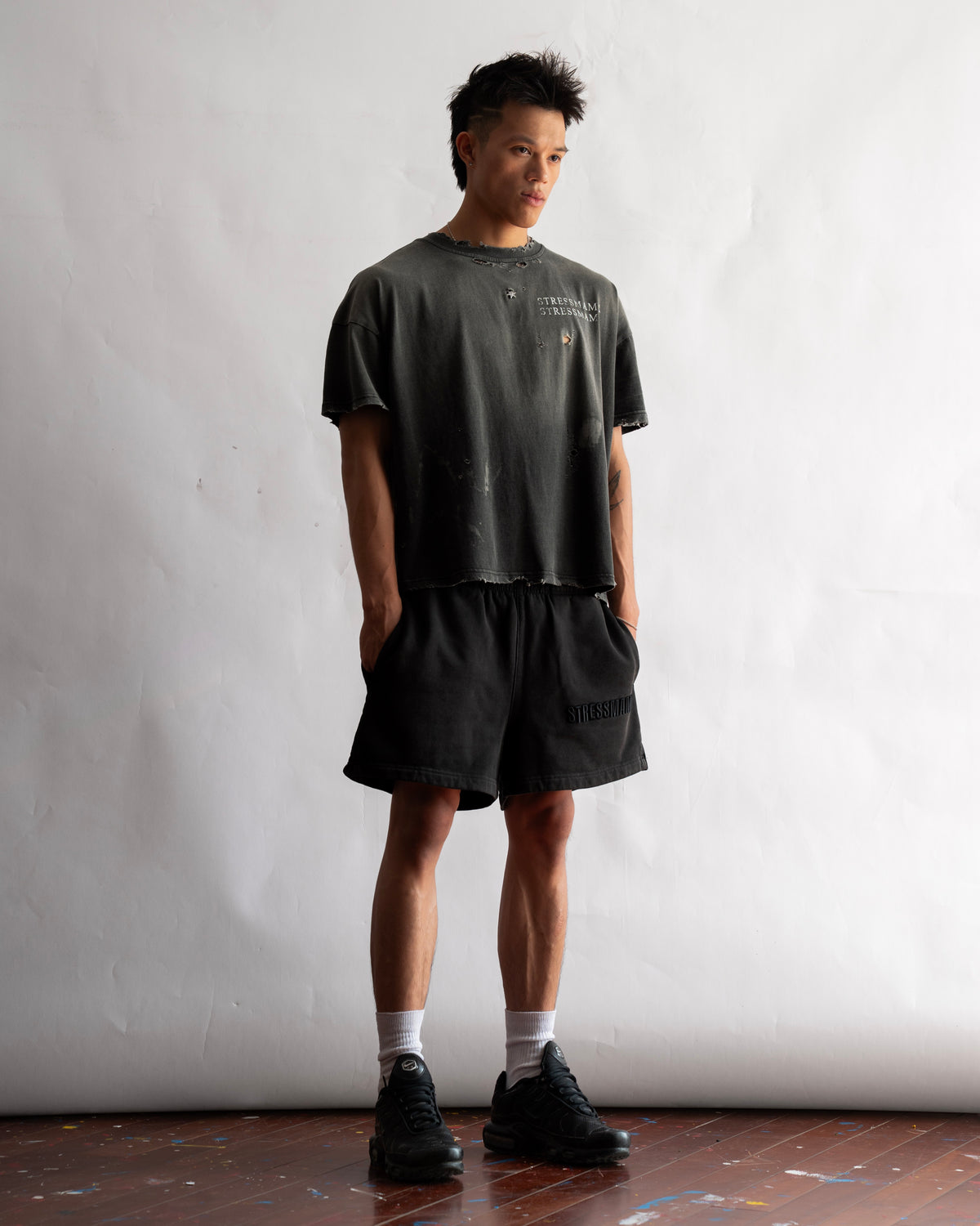 SSMA RUST DISTRESS T-SHIRT - BLACK