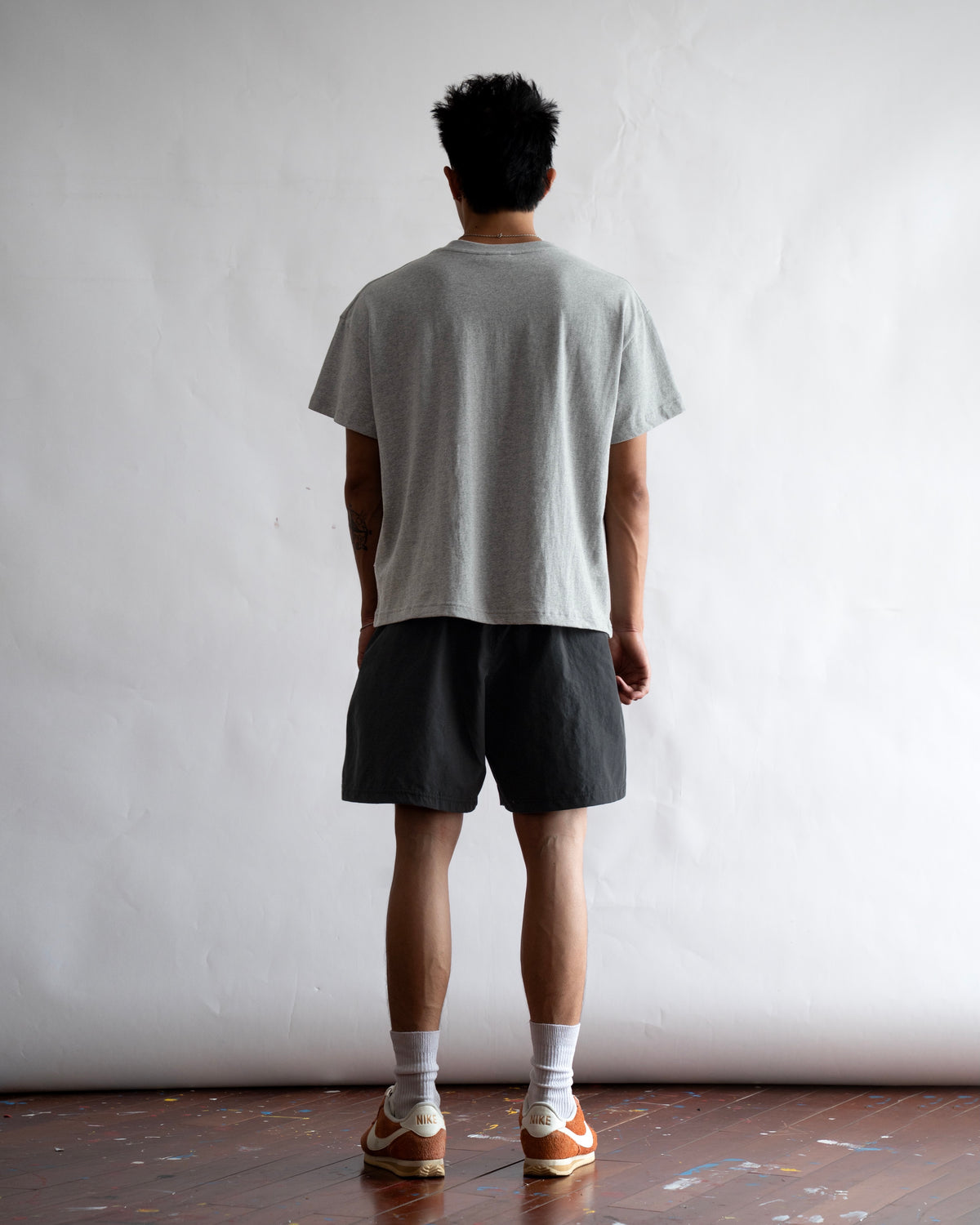 SSMA EMBROIDERY BASIC T-SHIRT - GRAY