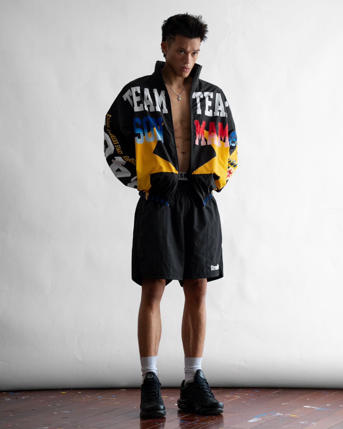 SSMA FIGHT TRACK JACKET - BLACK