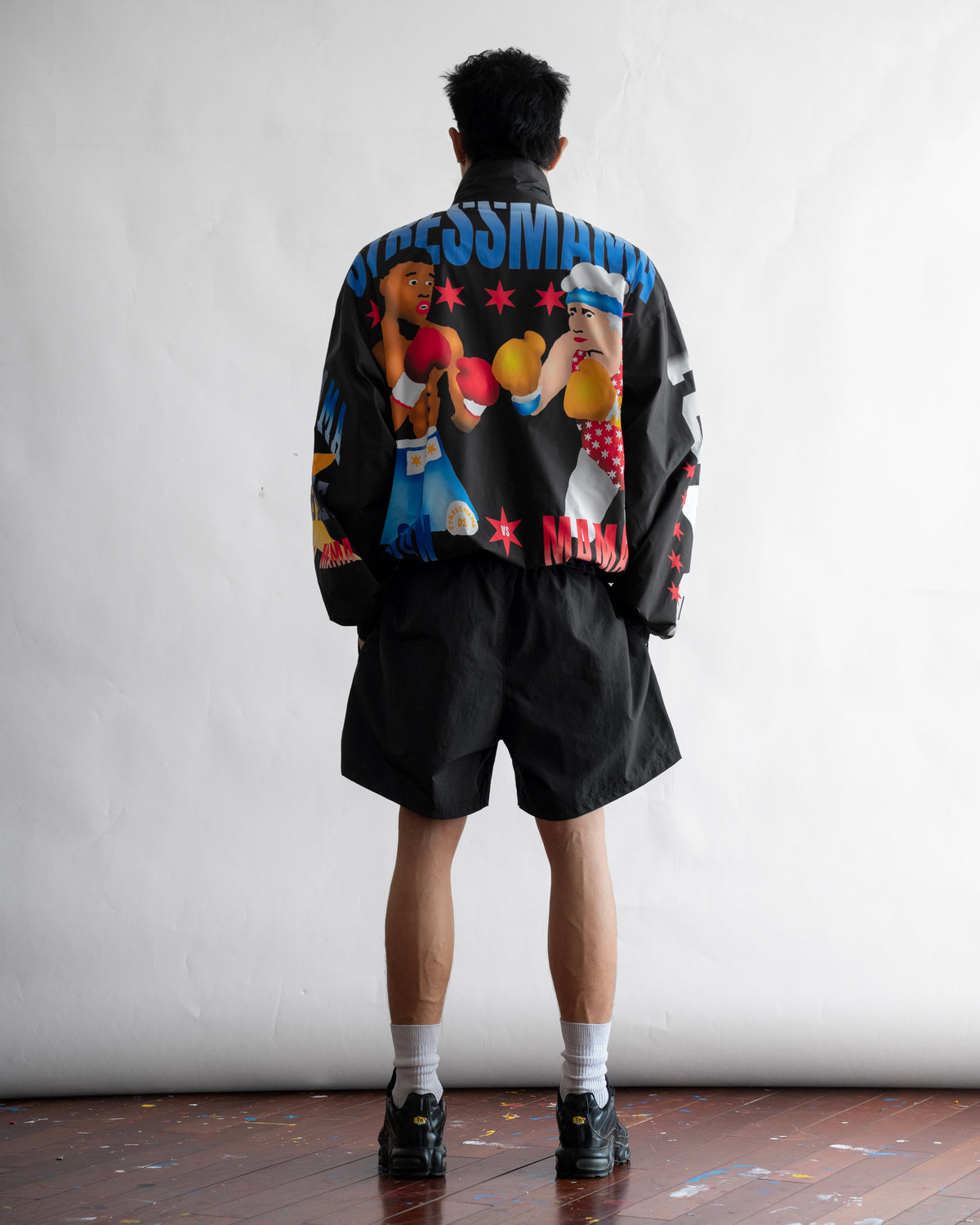 SSMA FIGHT TRACK JACKET - BLACK