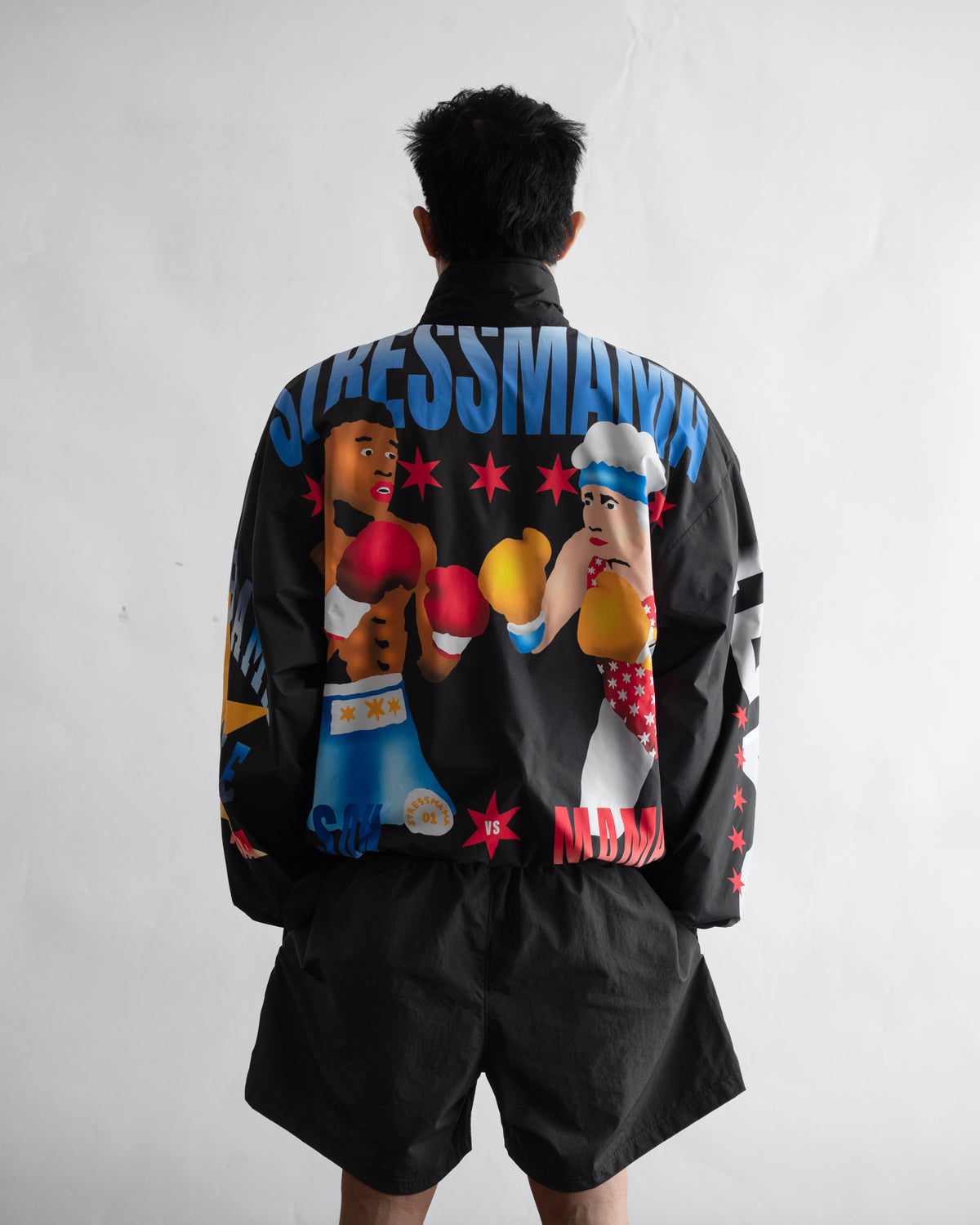SSMA FIGHT TRACK JACKET - BLACK
