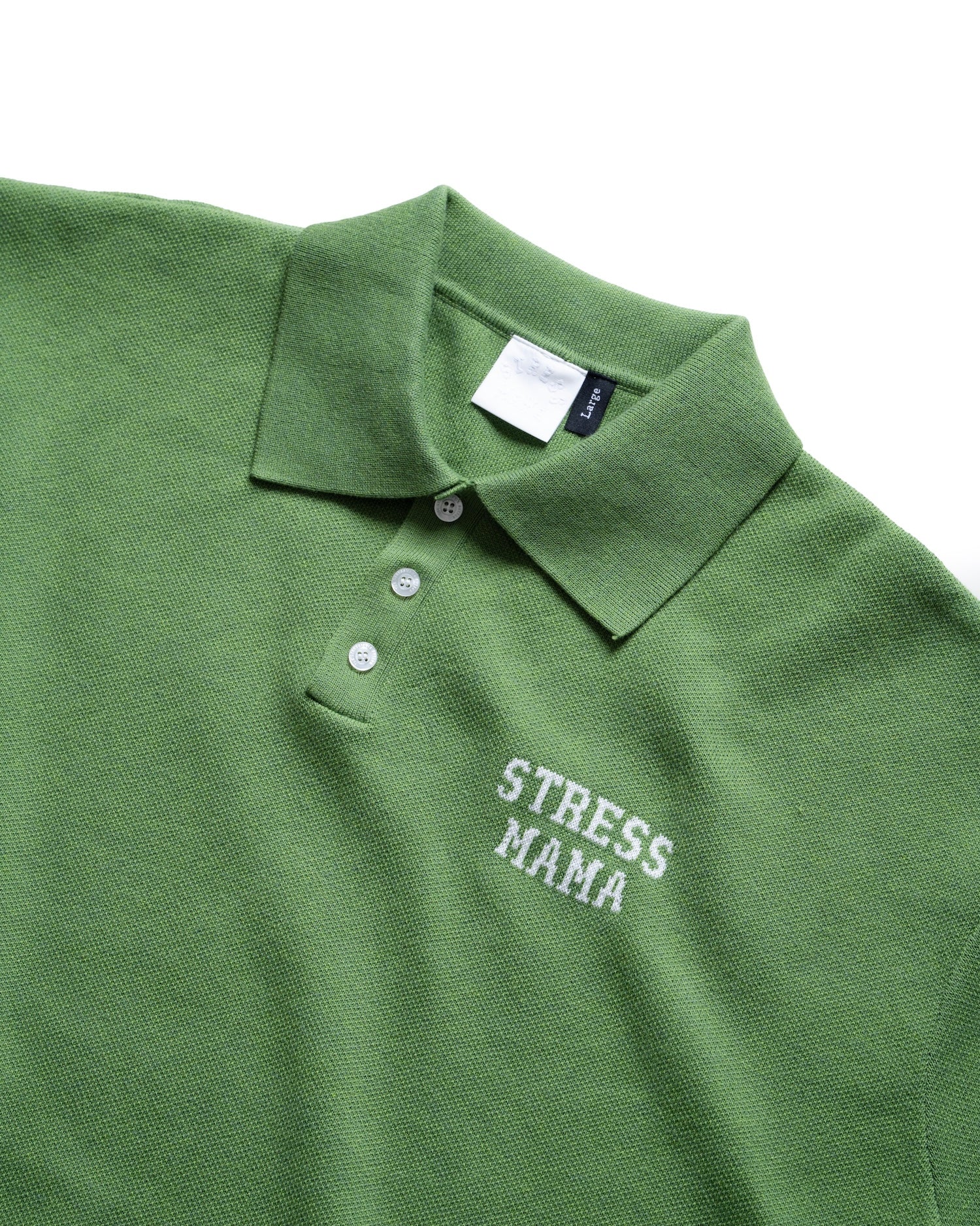 SS26 KNIT POLO - GREEN