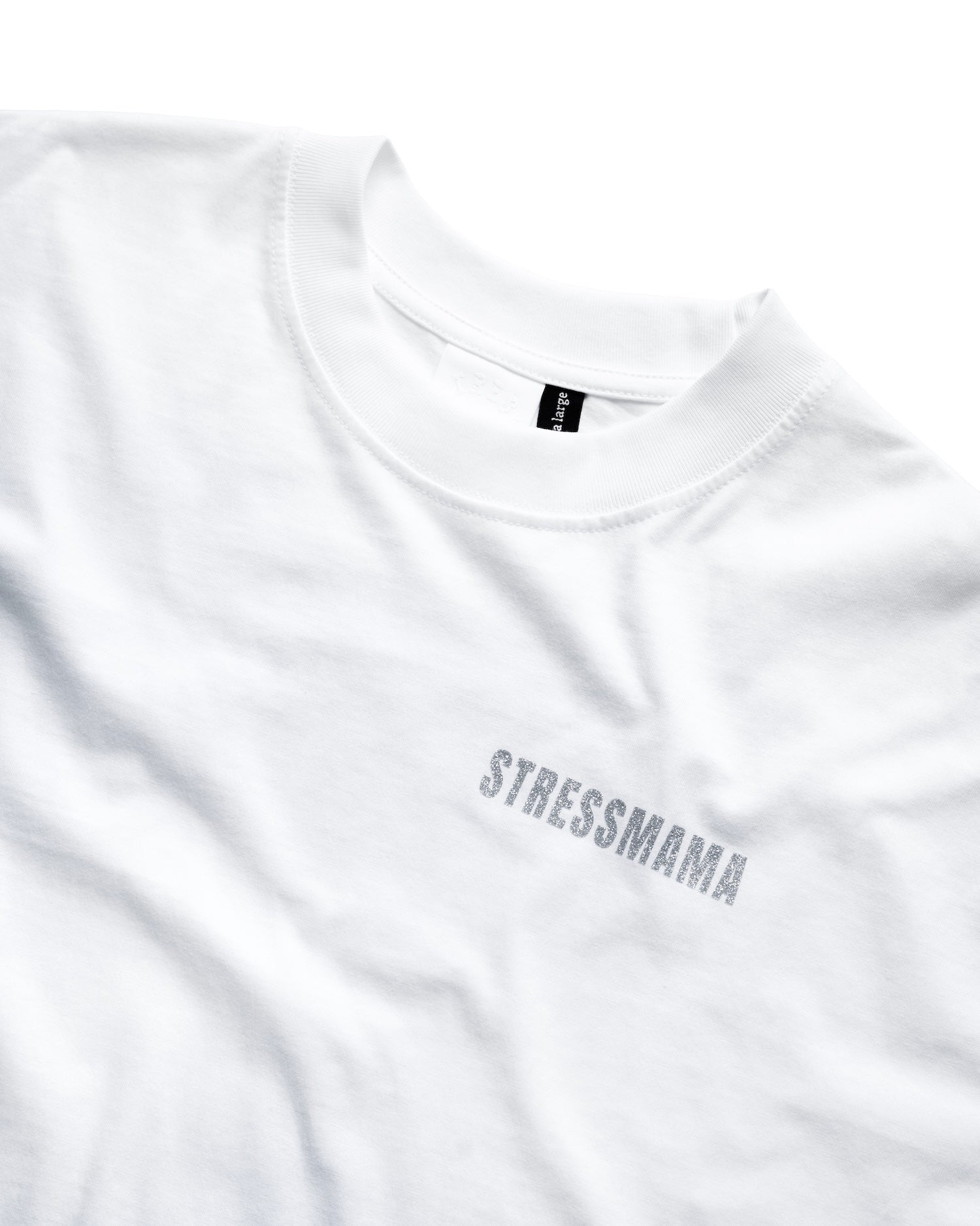 SSMA GLITTER T-SHIRT - WHITE