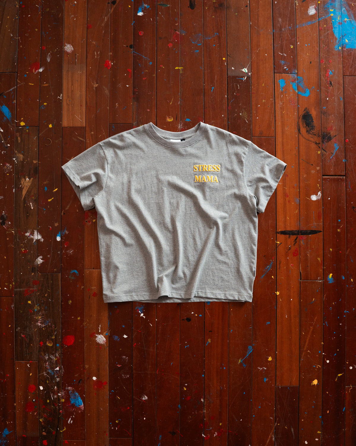SSMA EMBROIDERY BASIC T-SHIRT - GRAY