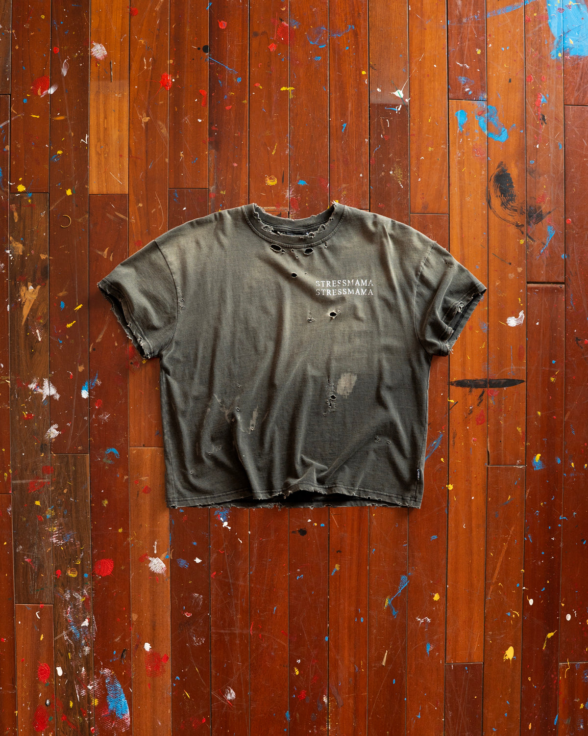SSMA RUST DISTRESS T-SHIRT - BLACK