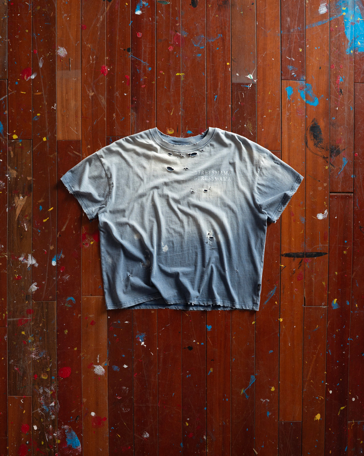 SSMA RUST DISTRESS T-SHIRT - BLUE