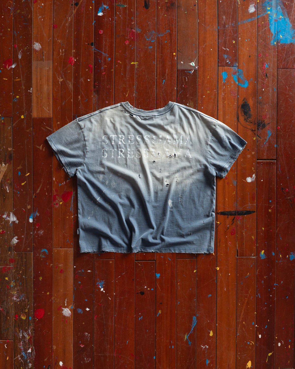 SSMA RUST DISTRESS T-SHIRT - BLUE