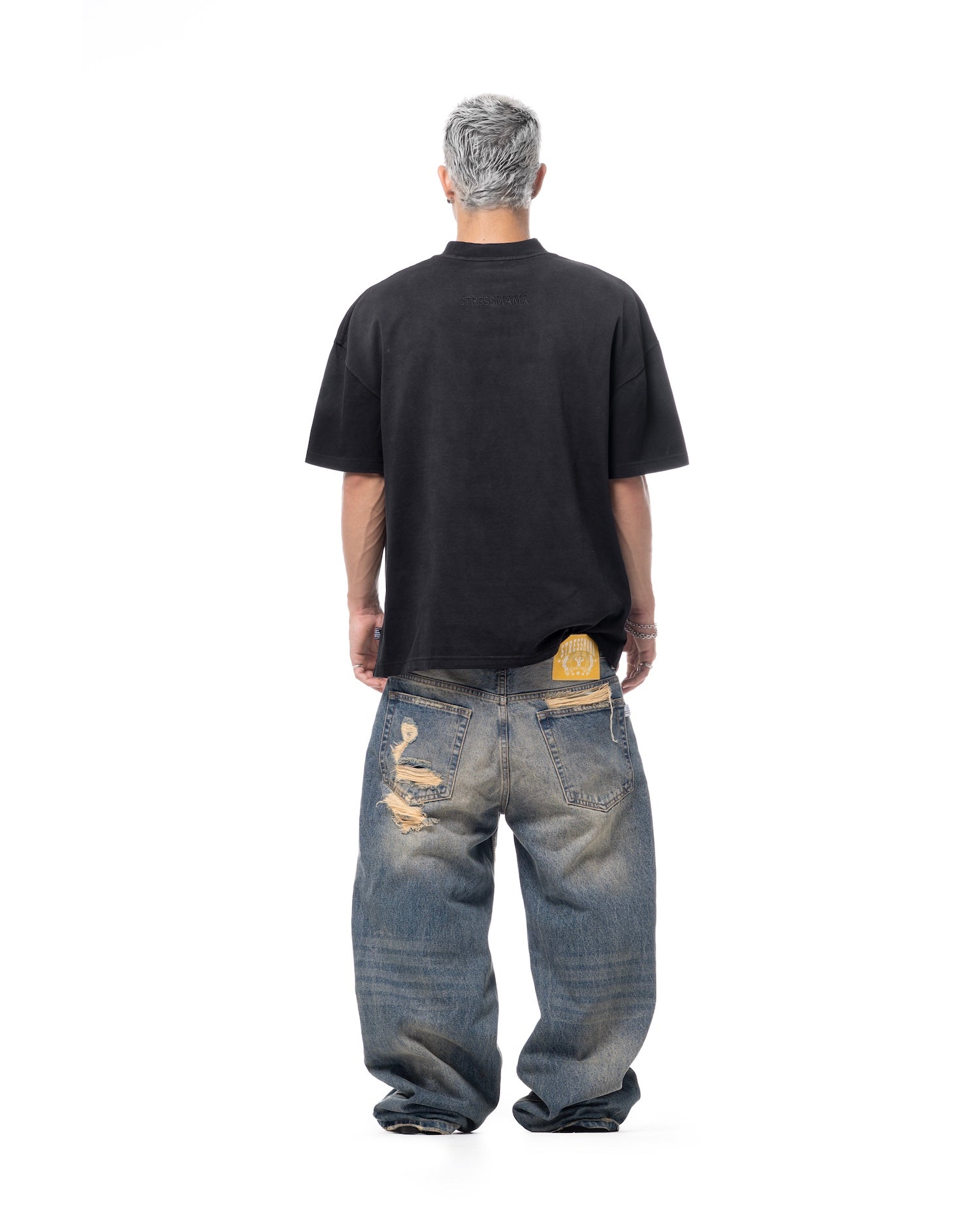 01 WASHED V2 T-SHIRT - BLACK