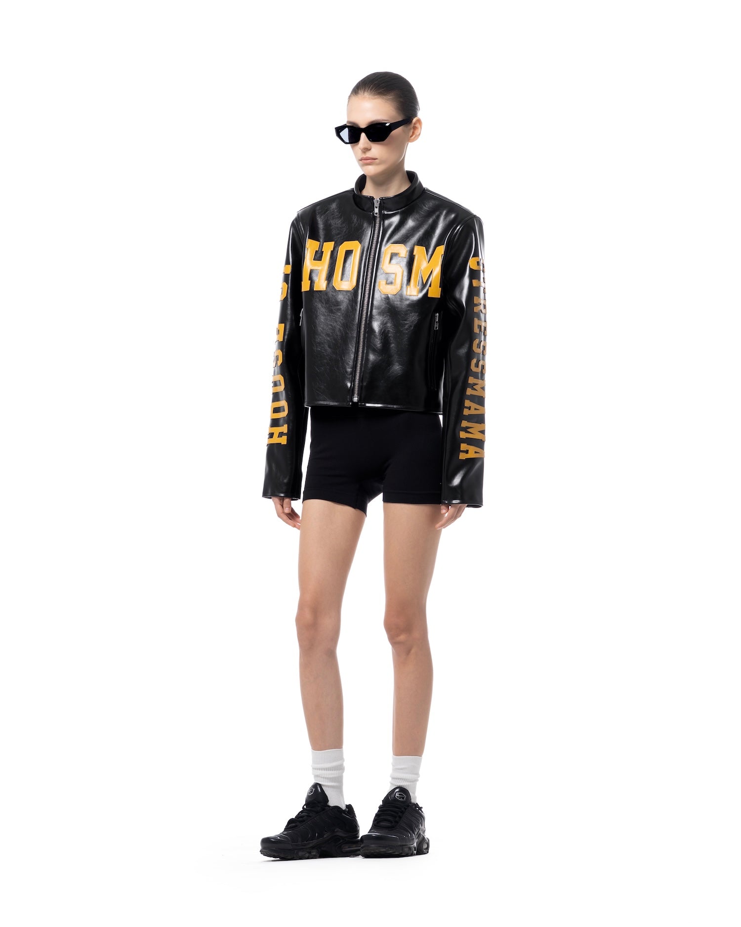 SSMA HOSM LEATHER JACKET - BLACK