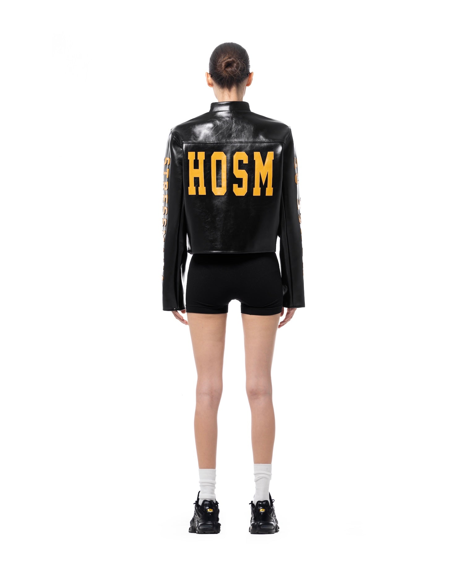 SSMA HOSM LEATHER JACKET - BLACK
