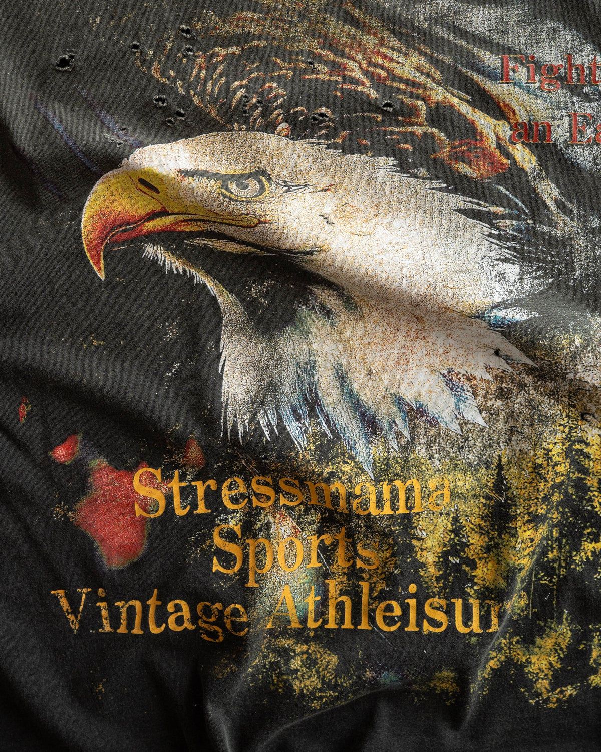 SSMA EAGLE FIGHT T-SHIRT - BLACK