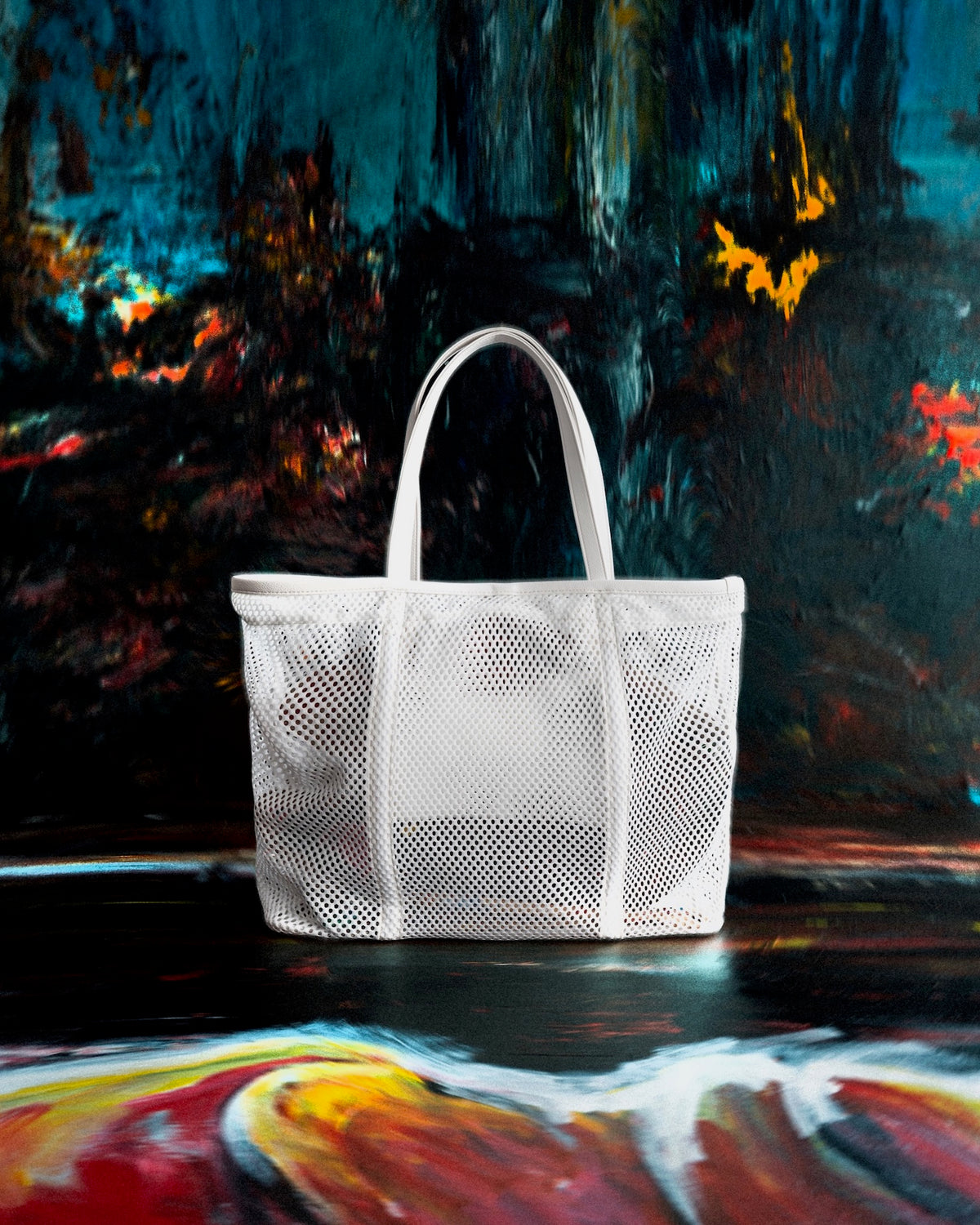 SSMA MESH TOTE BAG - WHITE