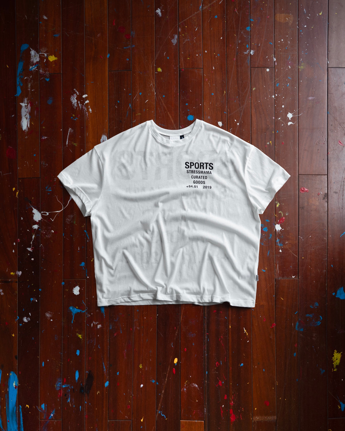 STRESSMAMA SPORTS V2 CURATED SHEER T-SHIRT - WHITE