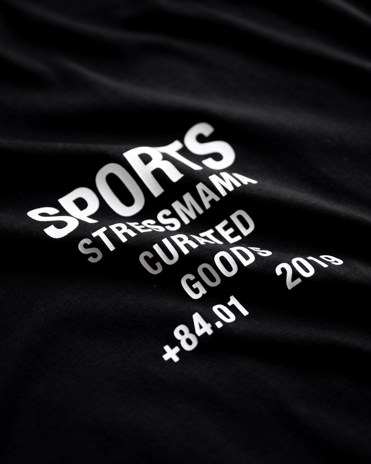 STRESSMAMA SPORTS V2 CURATED SHEER T-SHIRT - BLACK