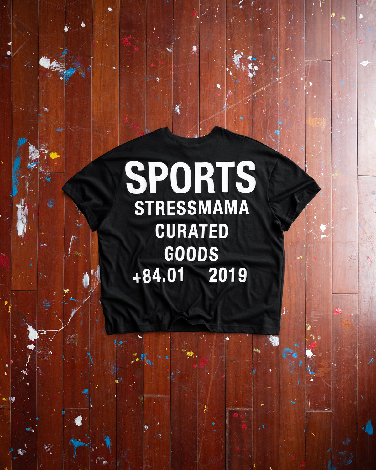 STRESSMAMA SPORTS V2 CURATED SHEER T-SHIRT - BLACK