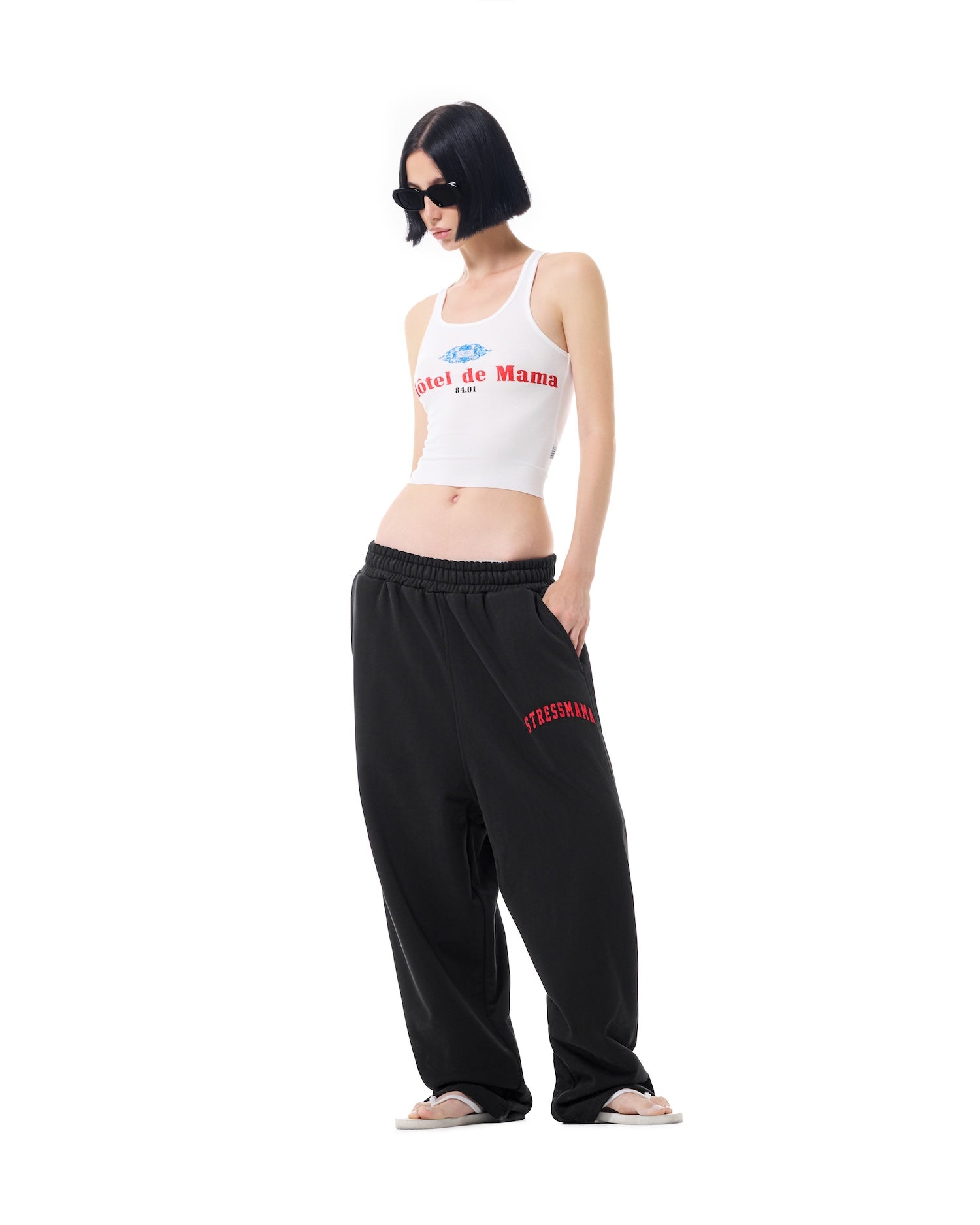 SSMA SPORTS SWEAT PANTS - BLACK