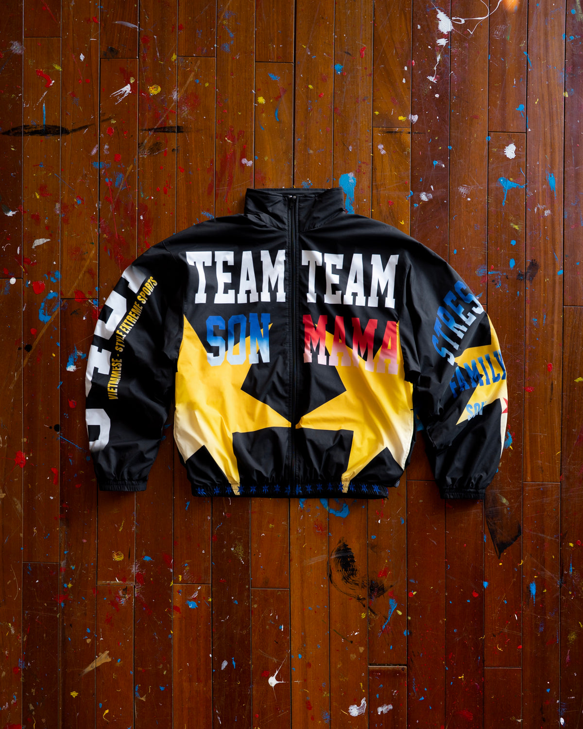 SSMA FIGHT TRACK JACKET - BLACK