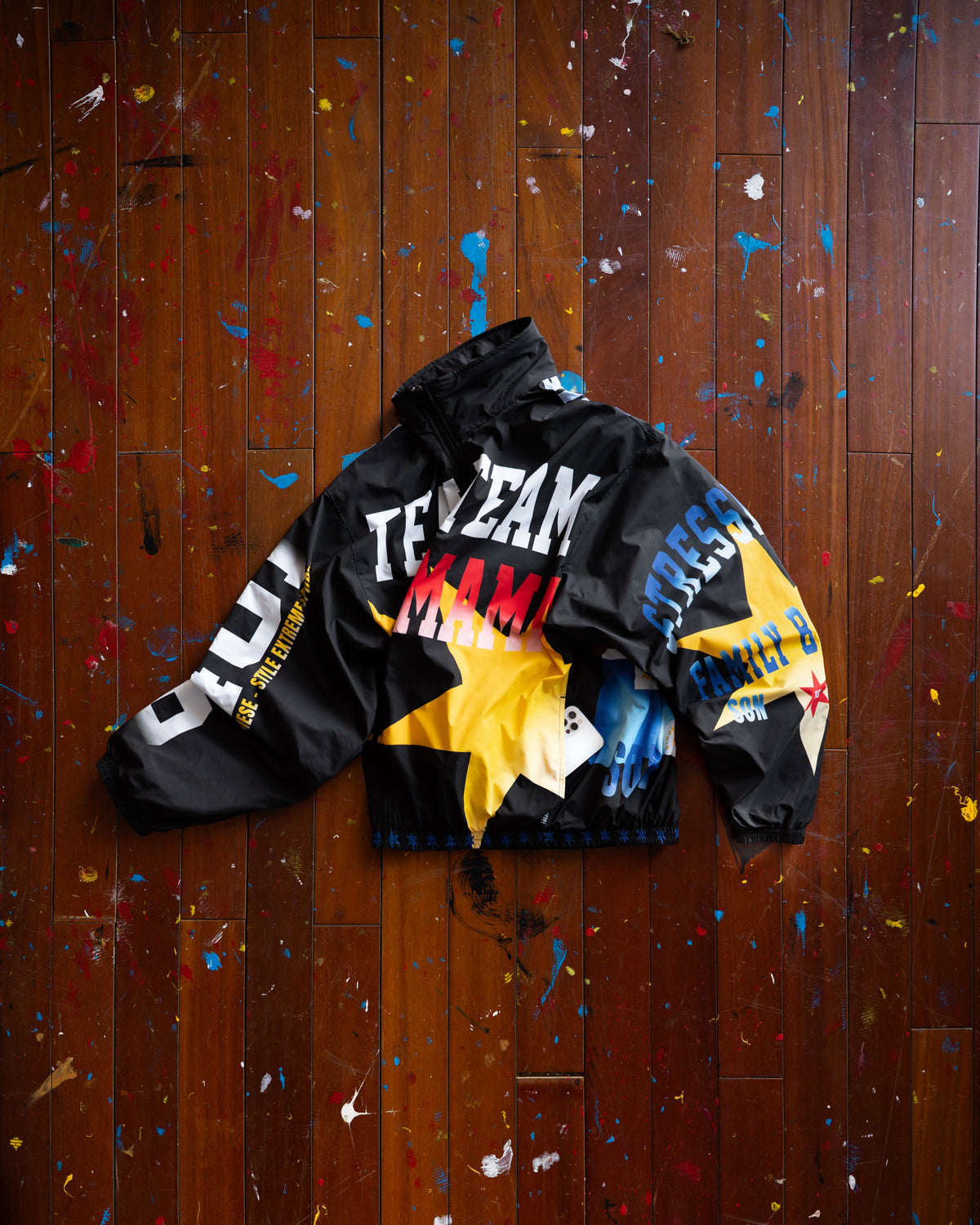 SSMA FIGHT TRACK JACKET - BLACK