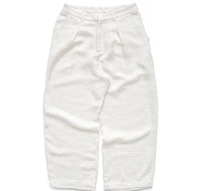 SS25 TWEED PANTS - WHITE
