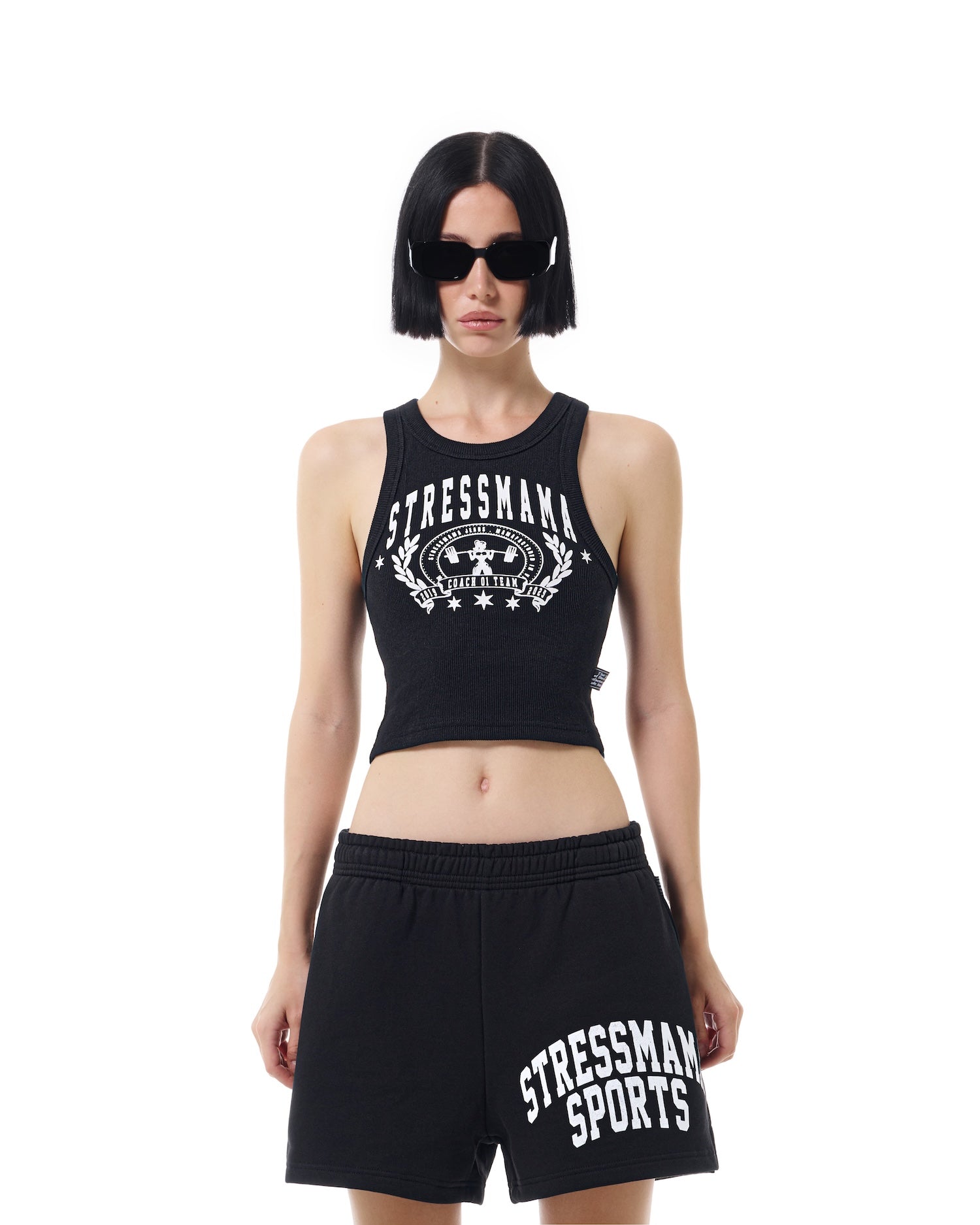 SSMA SPORTS SWEAT SHORTS - BLACK