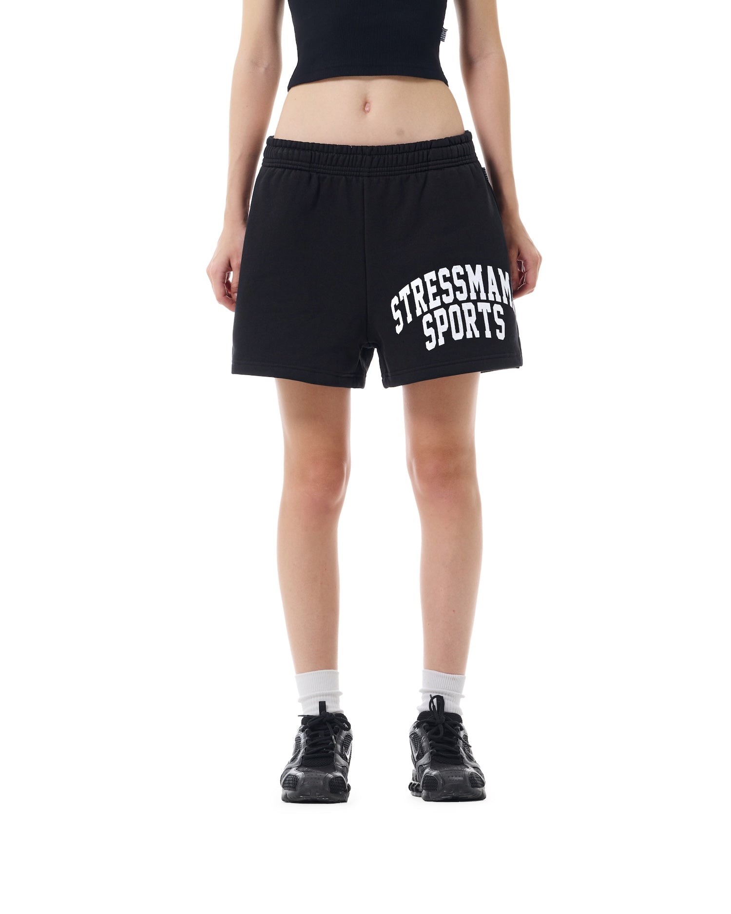 SSMA SPORTS SWEAT SHORTS - BLACK