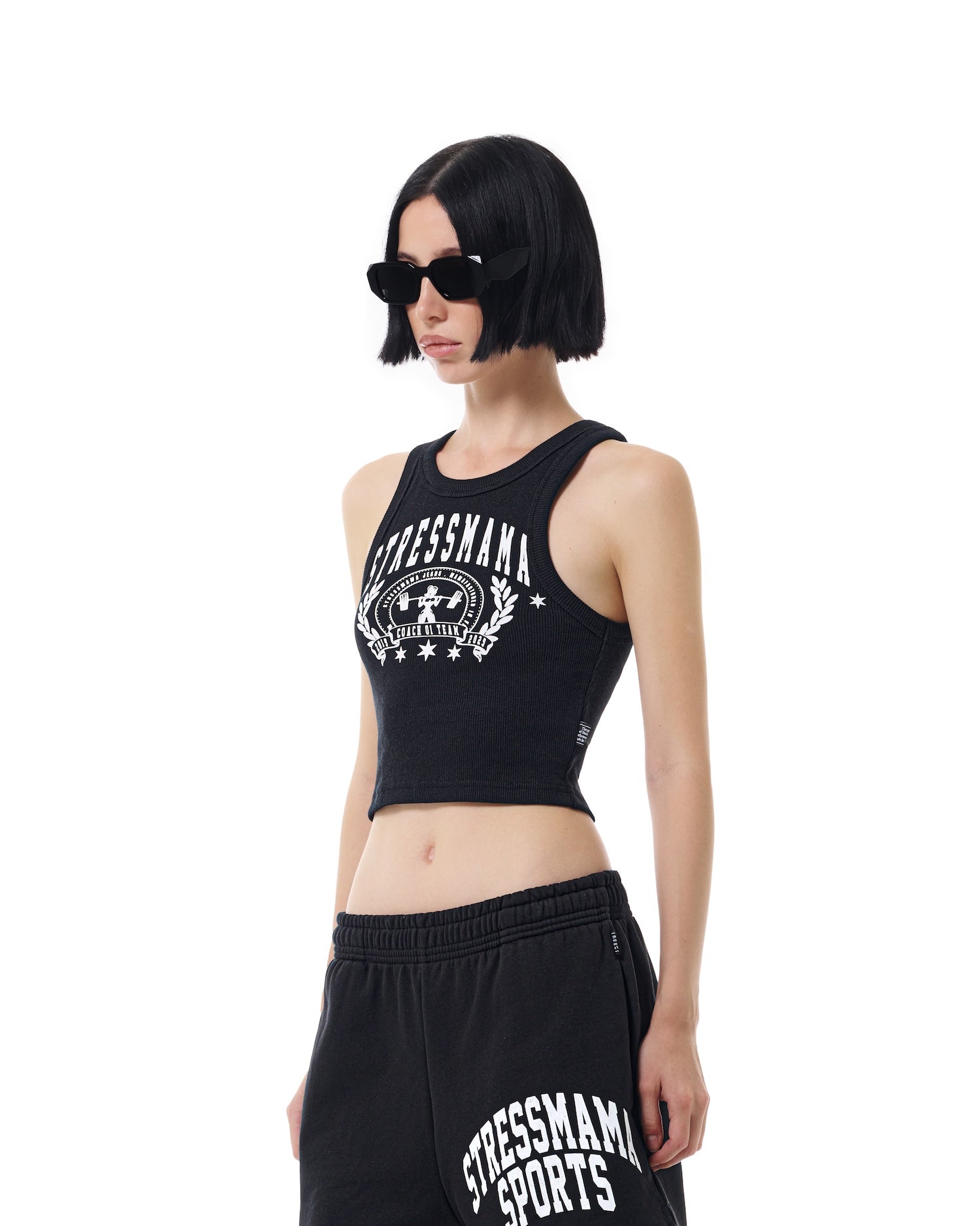 SSMA SPORTS SWEAT SHORTS - BLACK