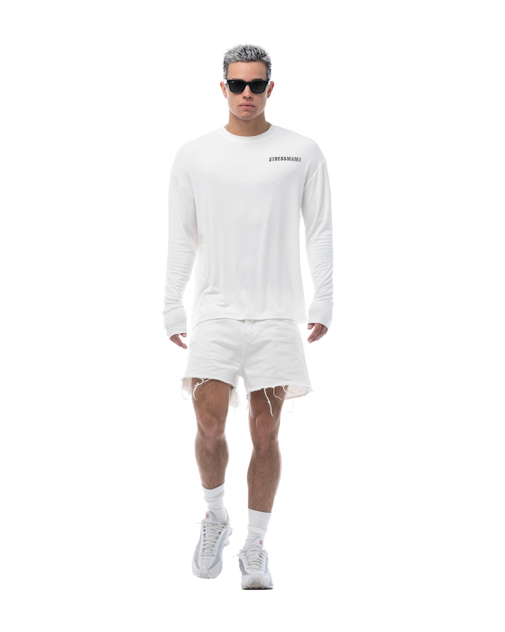 STRESSMAMA 長袖Tシャツ ホワイト size M HÔTEL MAMA LONGSLEEVE - WHITE – STRESSMAMA