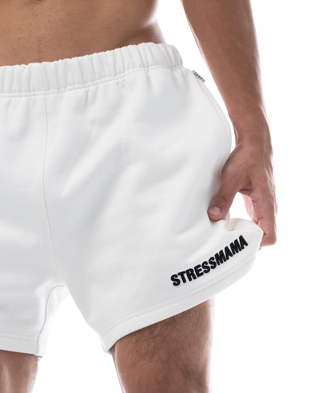 HÔTEL MAMA SWEAT SHORTS - WHITE