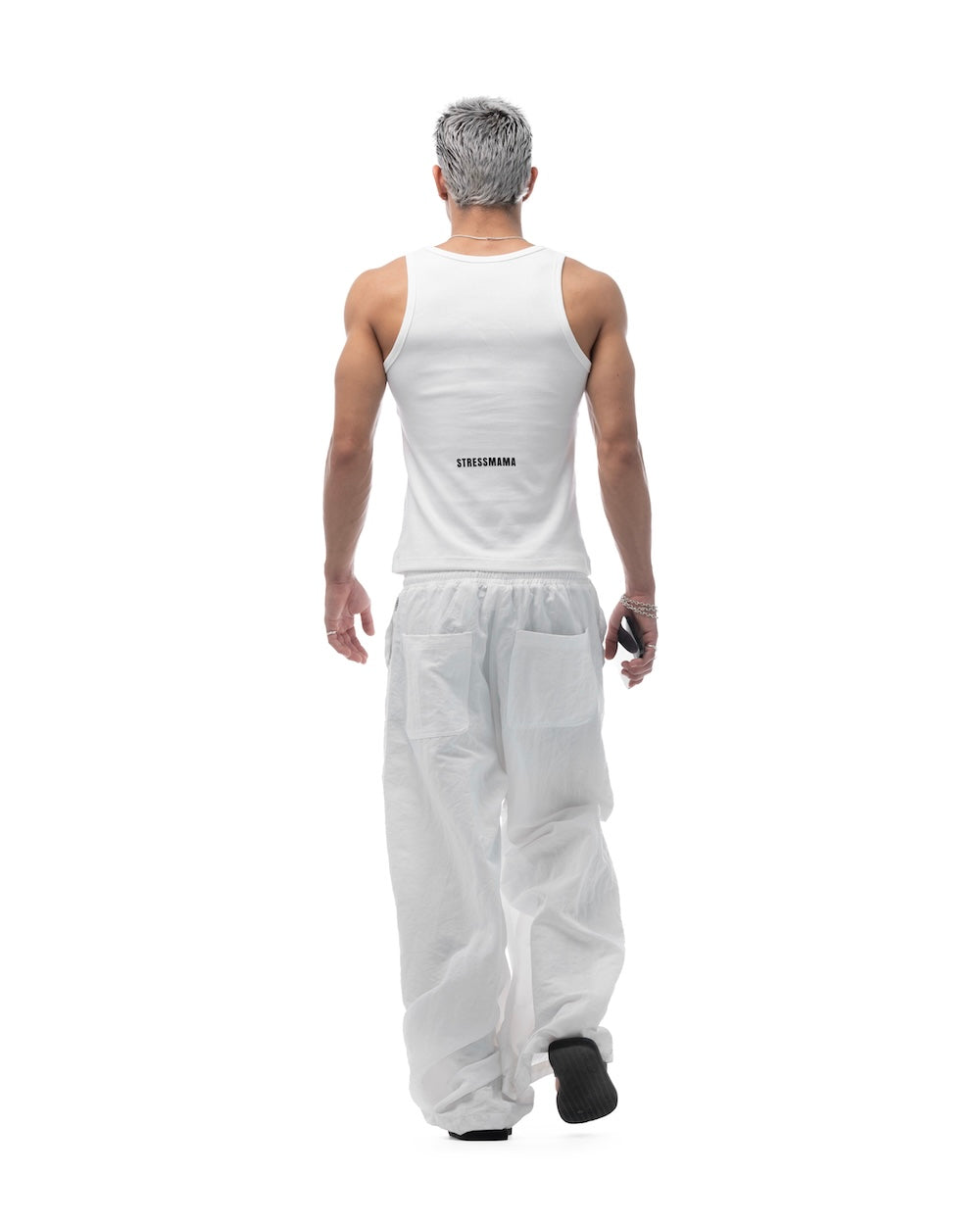 SSMA COACH TRACKSUIT PANTS - WHITE