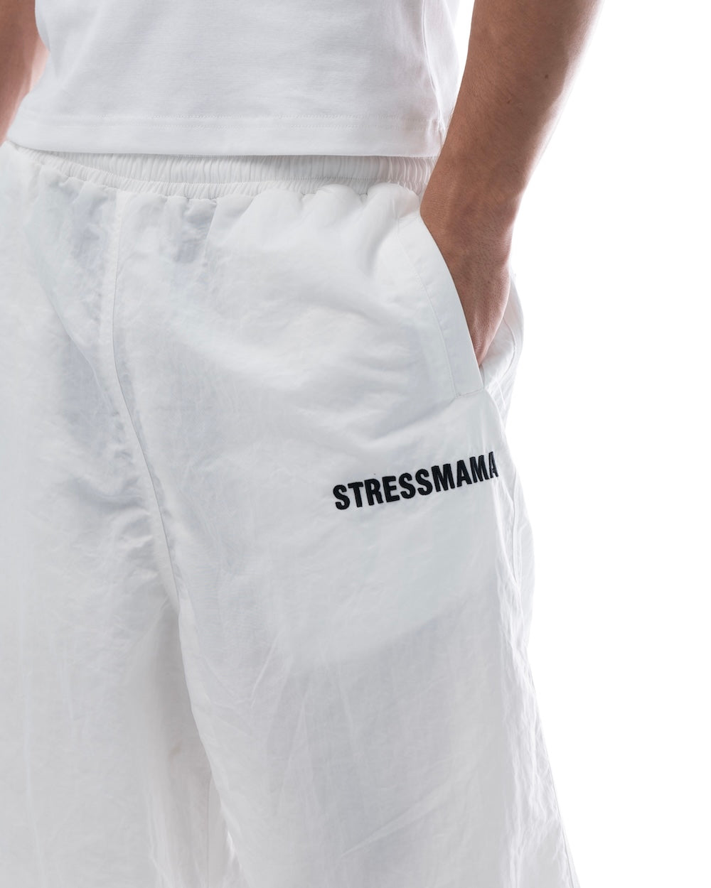SSMA COACH TRACKSUIT PANTS - WHITE
