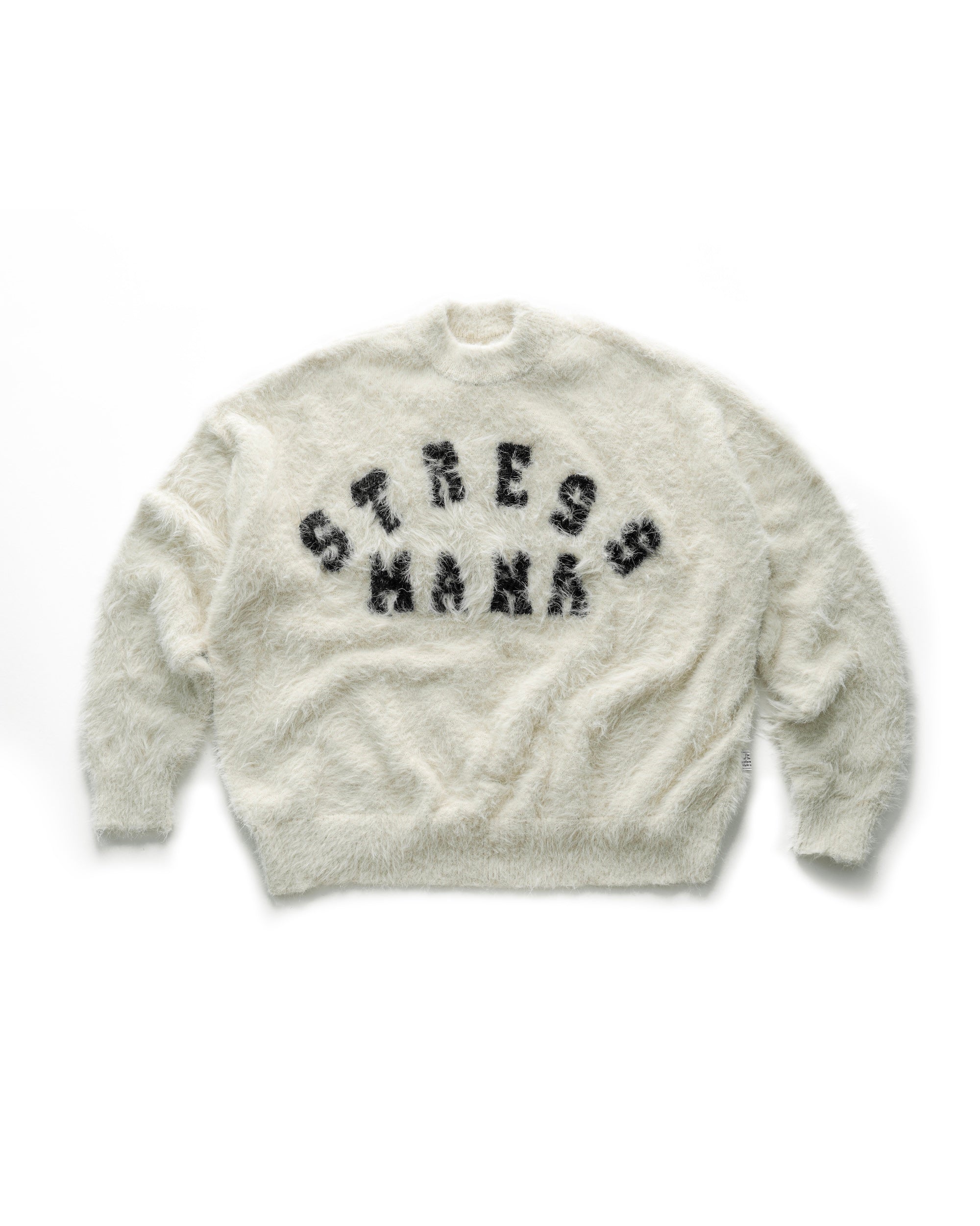 SSMA FUZZY KNIT SWEATER - WHITE