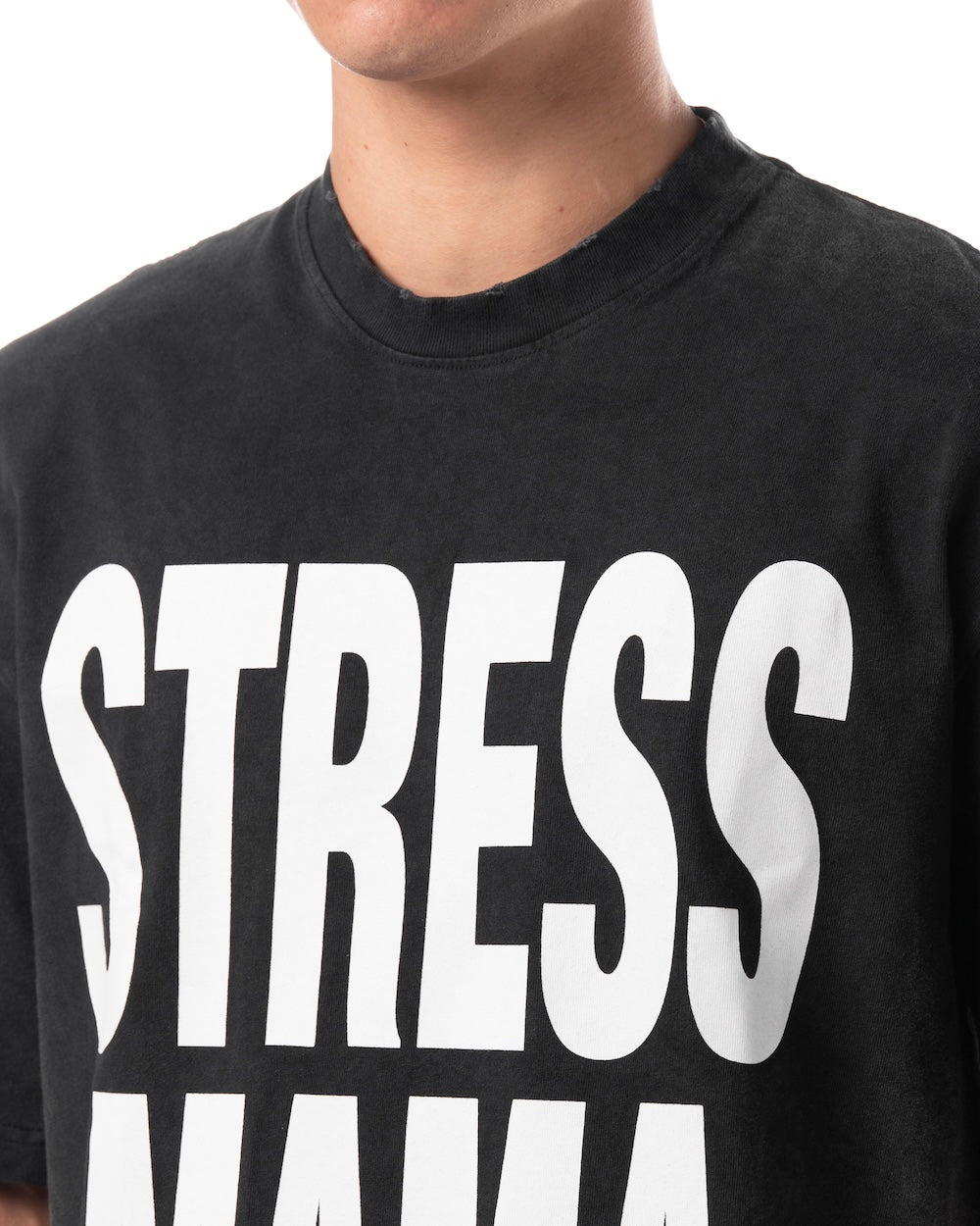 MAMAFIA BASIC WASHED T-SHIRT - BLACK
