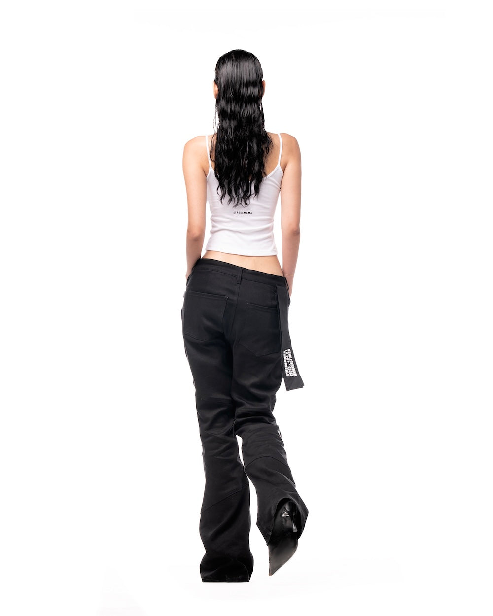 MAMAFIA 01 FLARED JEANS - BLACK